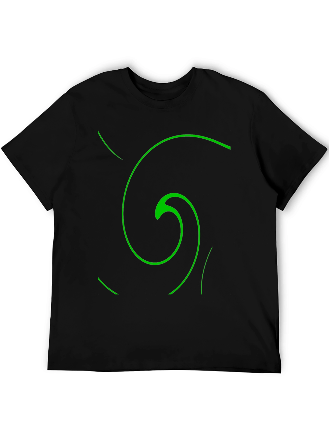 Spiral Graphic Black T-Shirt