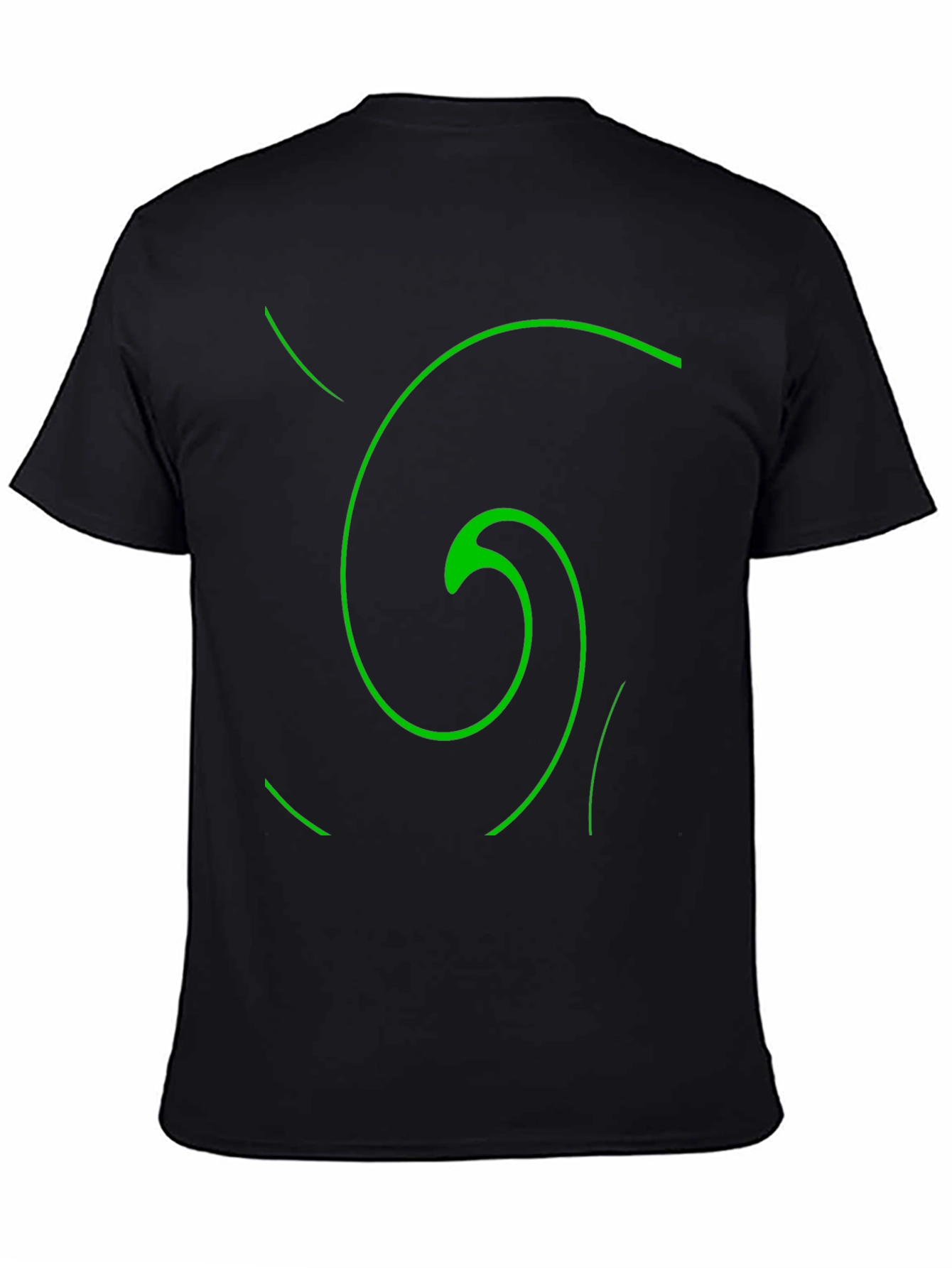 Spiral Graphic Black T-Shirt