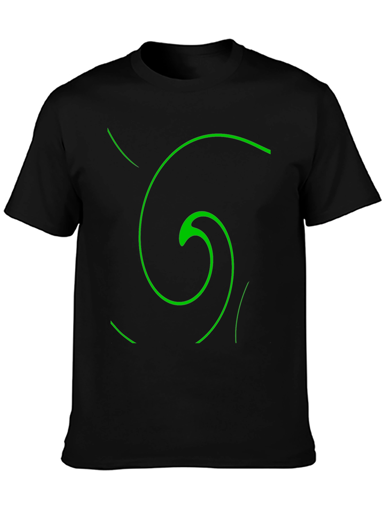Spiral Graphic Black T-Shirt