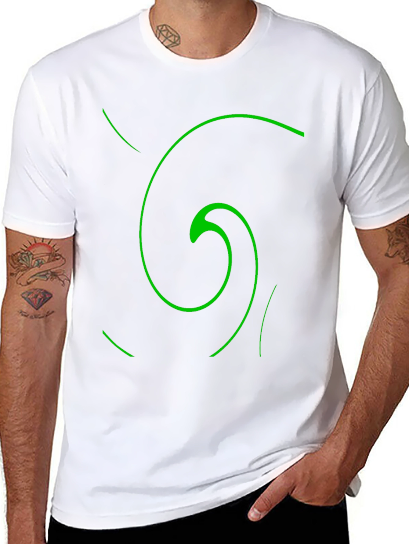 Spiral Graphic Black T-Shirt