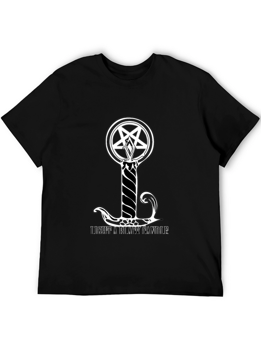 Black T-Shirt: Light a Black Candle Design