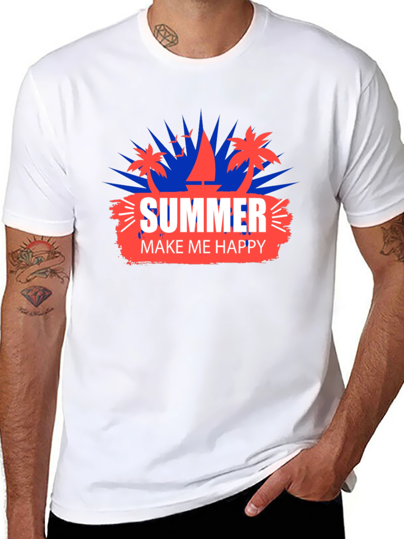 Summer Make Me Happy Graphic T-Shirt
