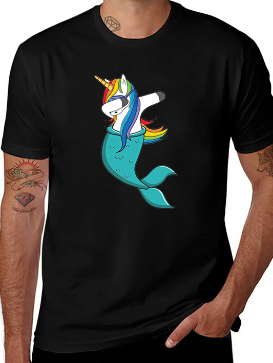 Unicorn Mermaid Dab T-Shirt - Fun Fantasy Tee
