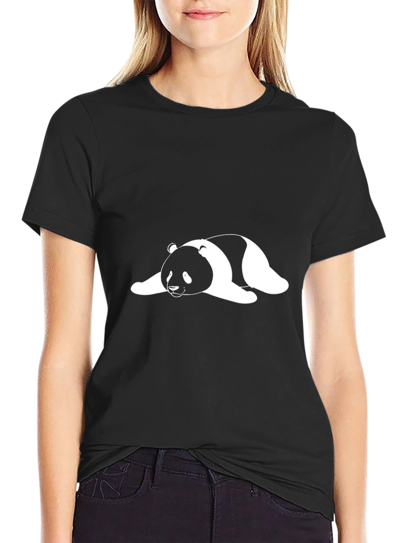 Cool Panda Graphic T-Shirt - Casual Black Tee