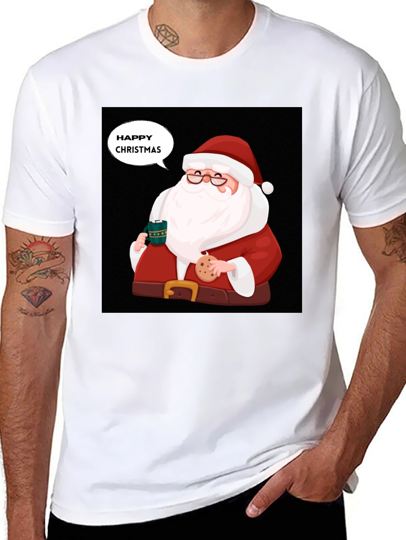 Festive Santa Christmas T-Shirt