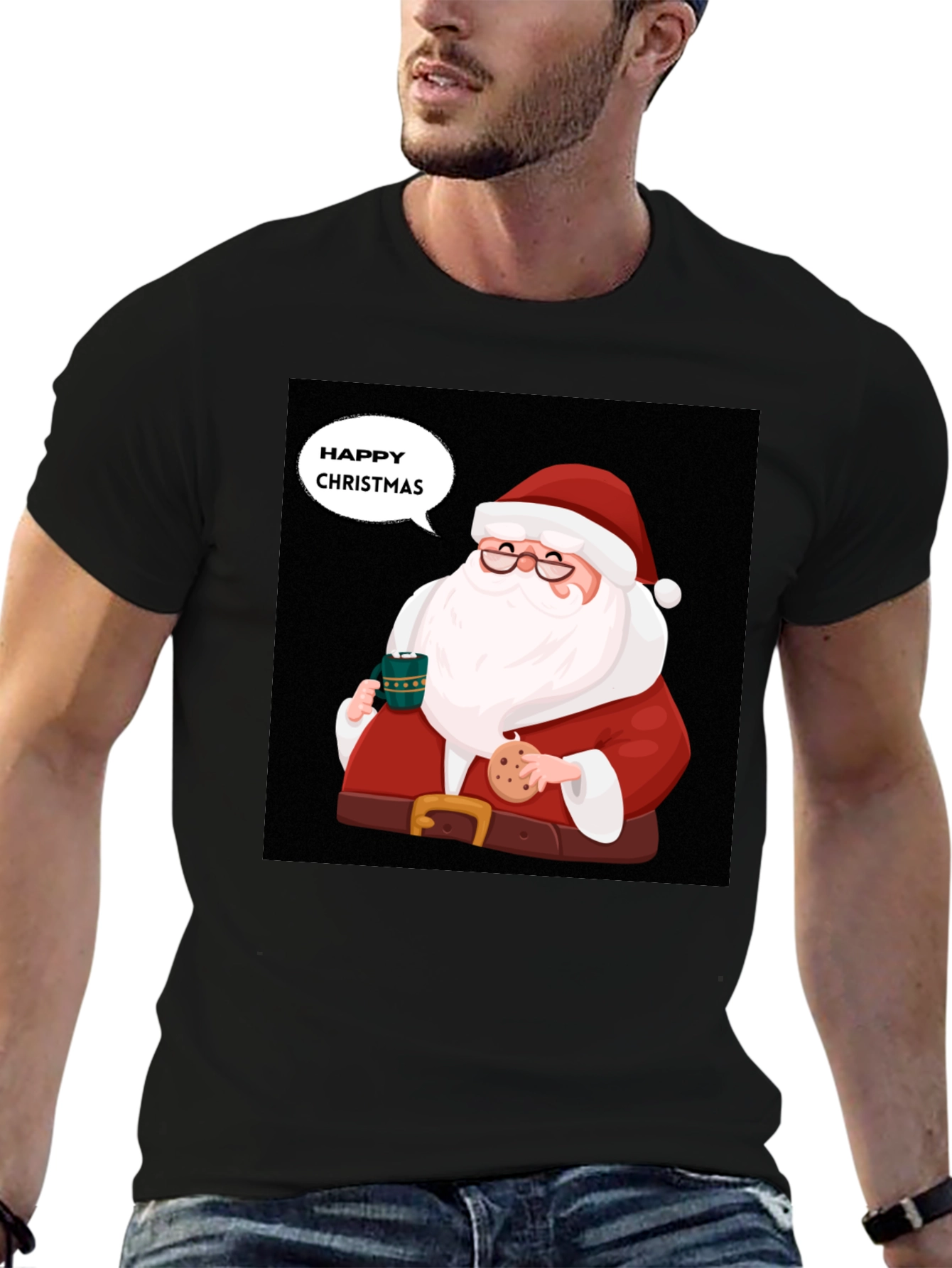 Festive Santa Christmas T-Shirt