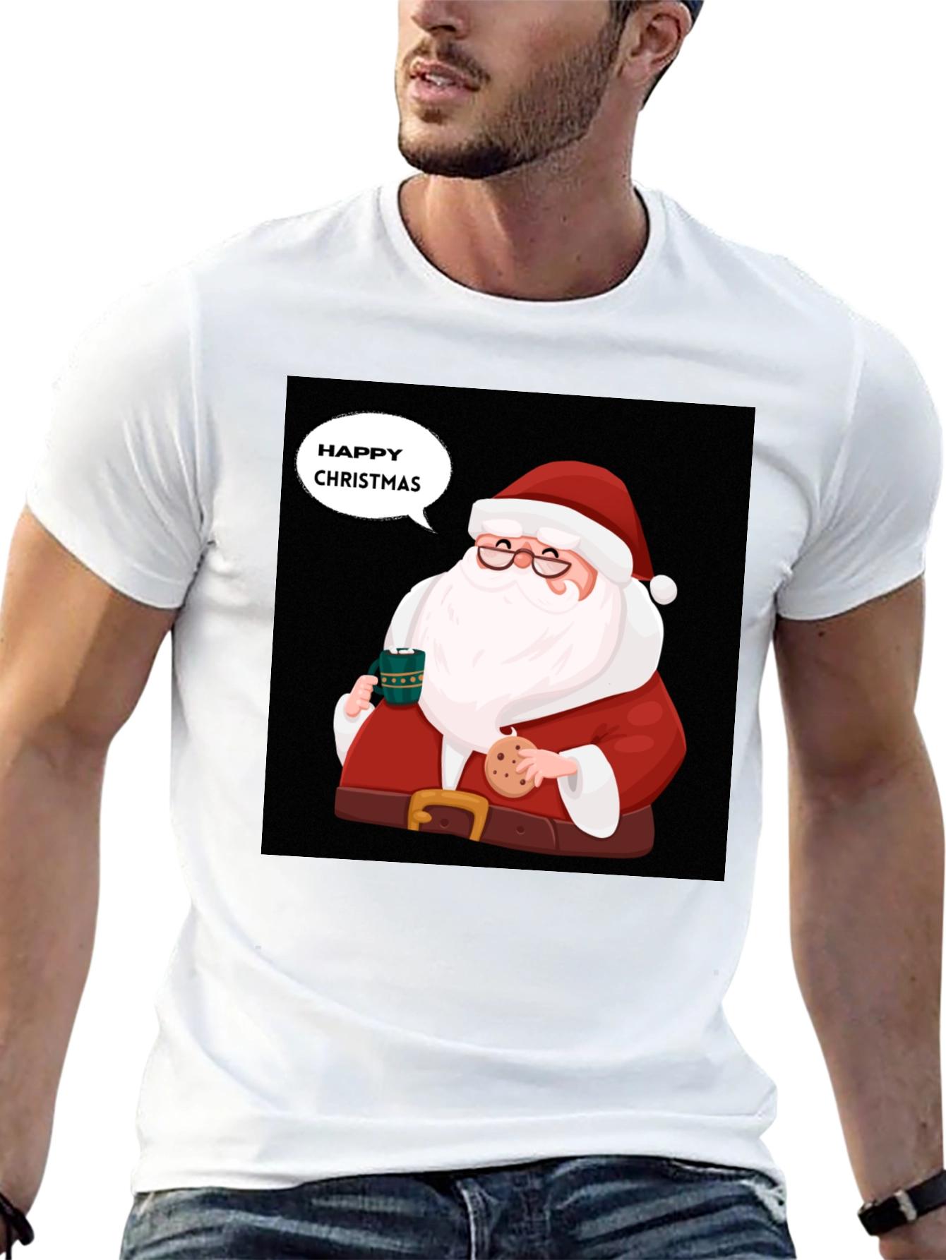 Festive Santa Christmas T-Shirt