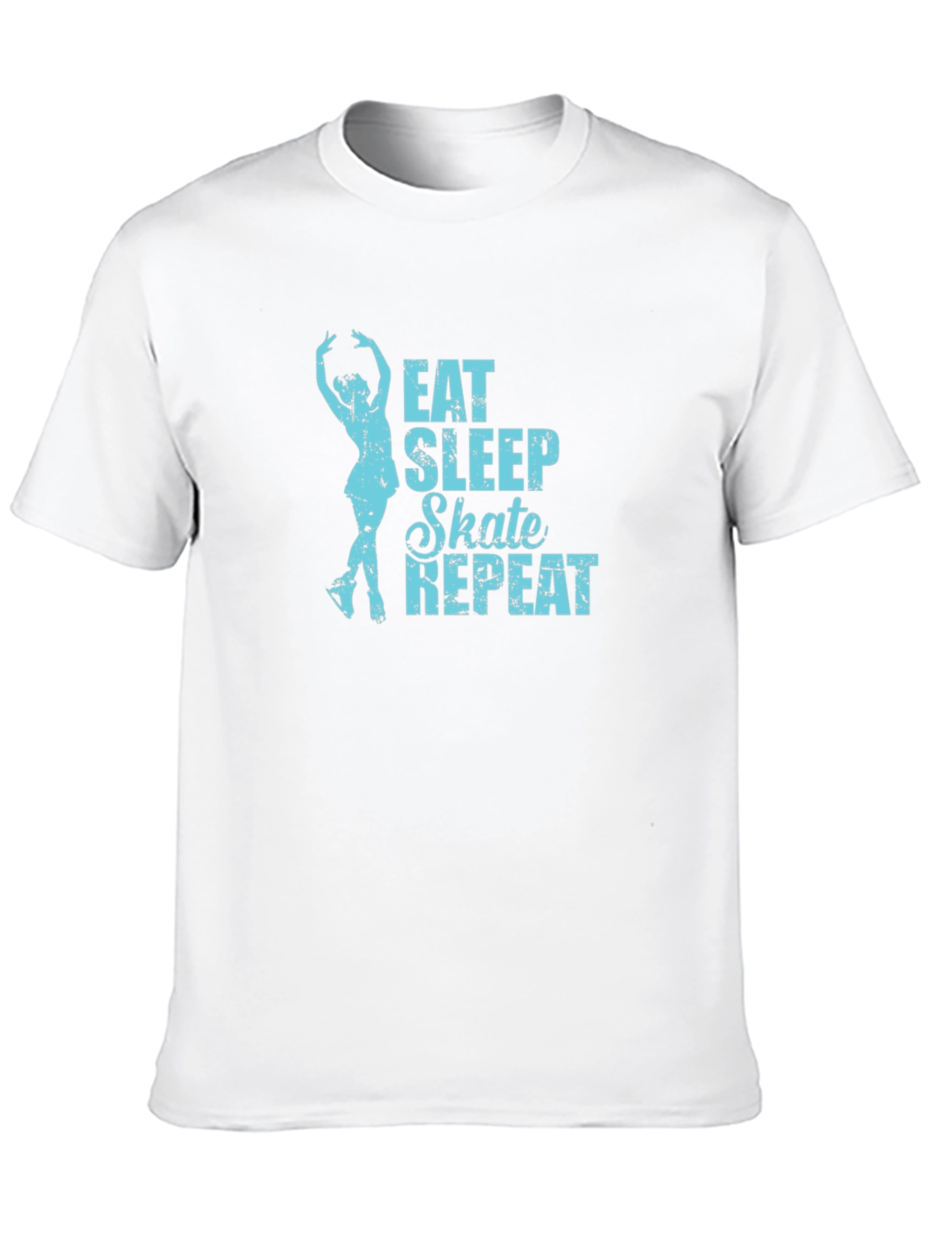Eat Sleep Skate Repeat Black T-Shirt