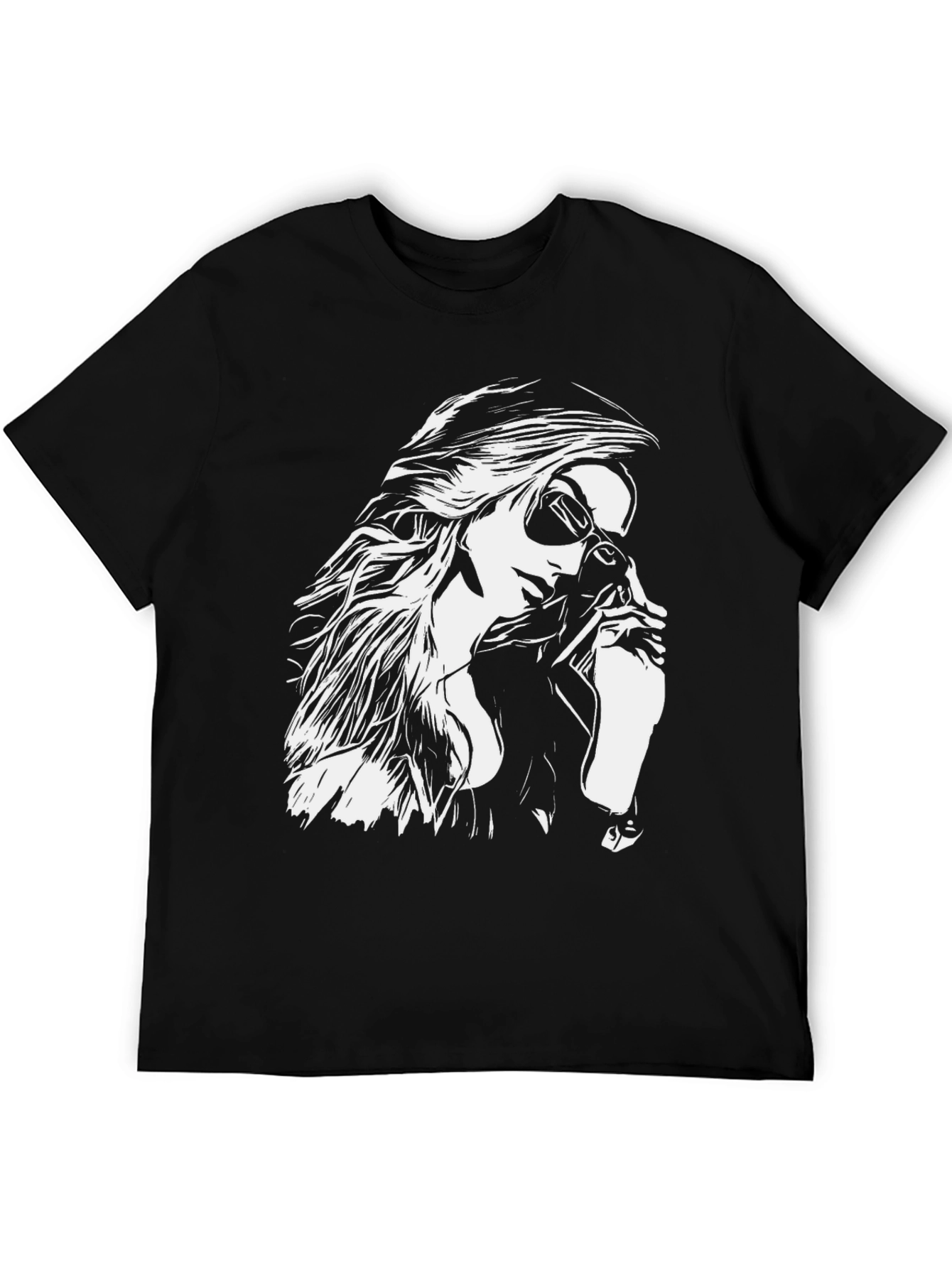 Cool Woman Graphic Tee - Stylish Black T-Shirt