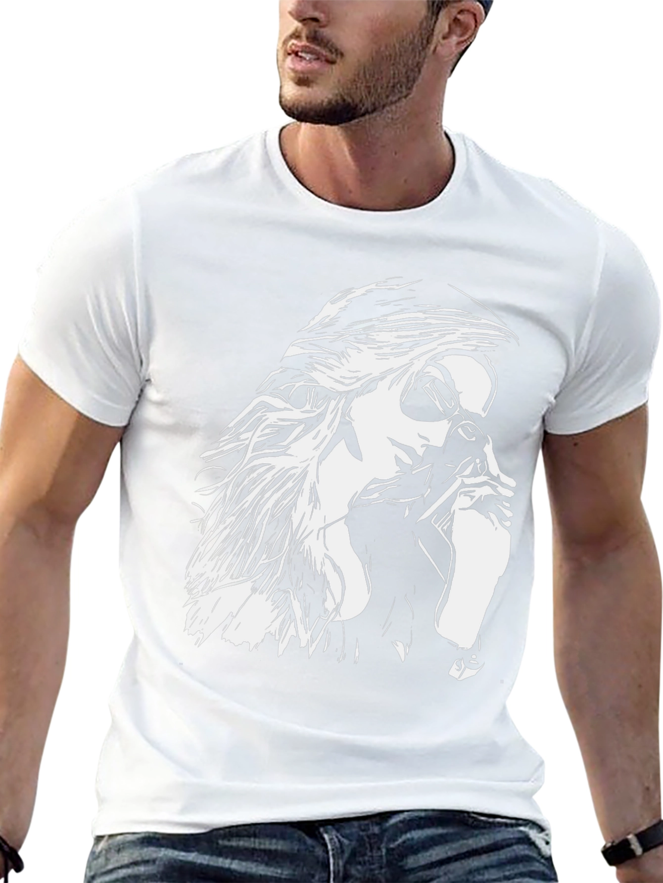 Cool Woman Graphic Tee - Stylish Black T-Shirt