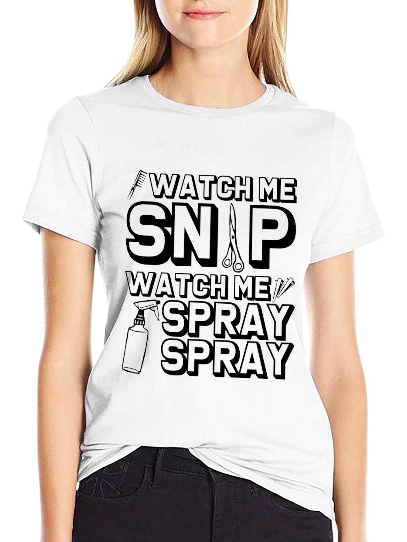 Watch Me Snap Spray Barber T-Shirt