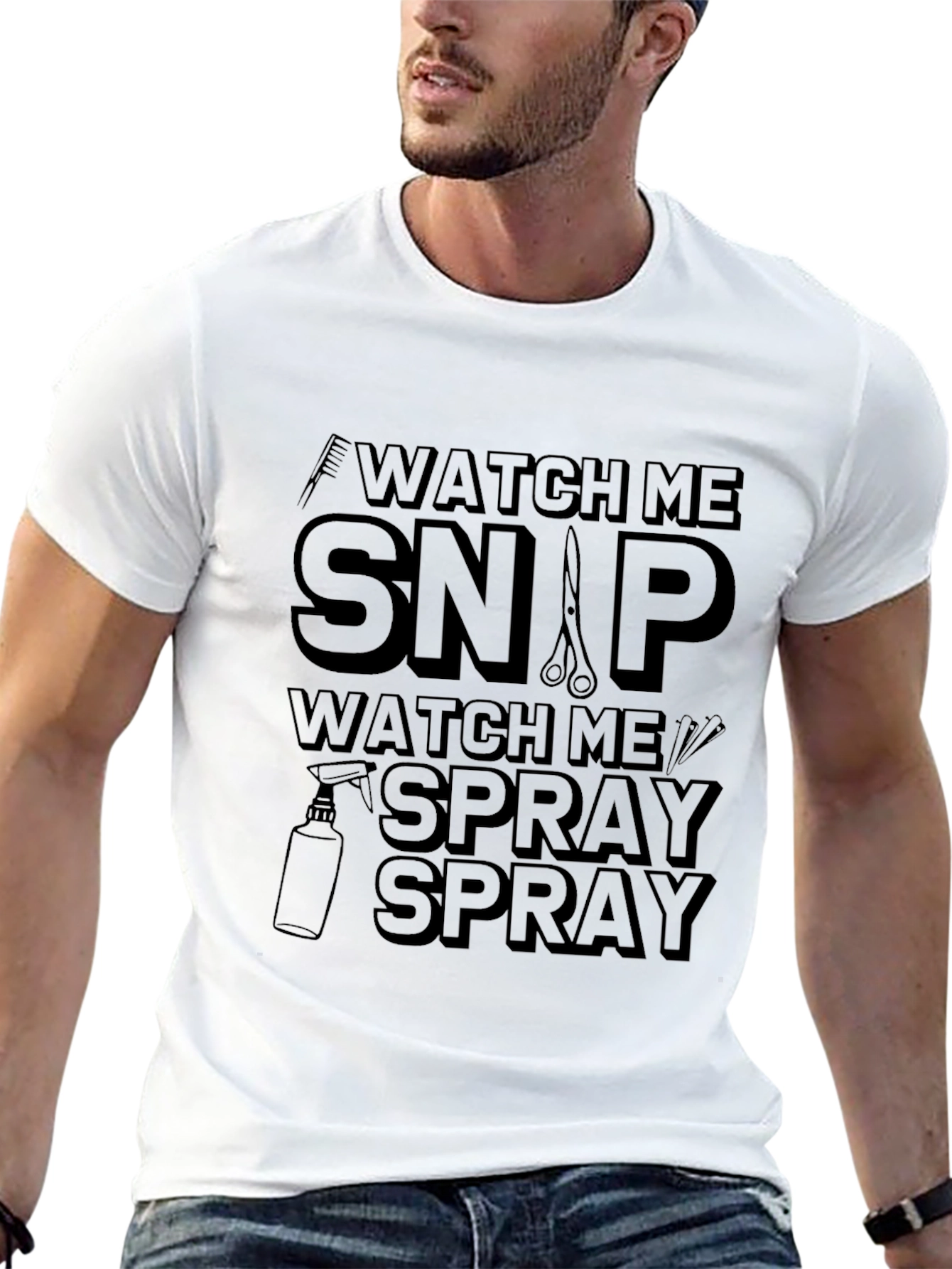 Watch Me Snap Spray Barber T-Shirt