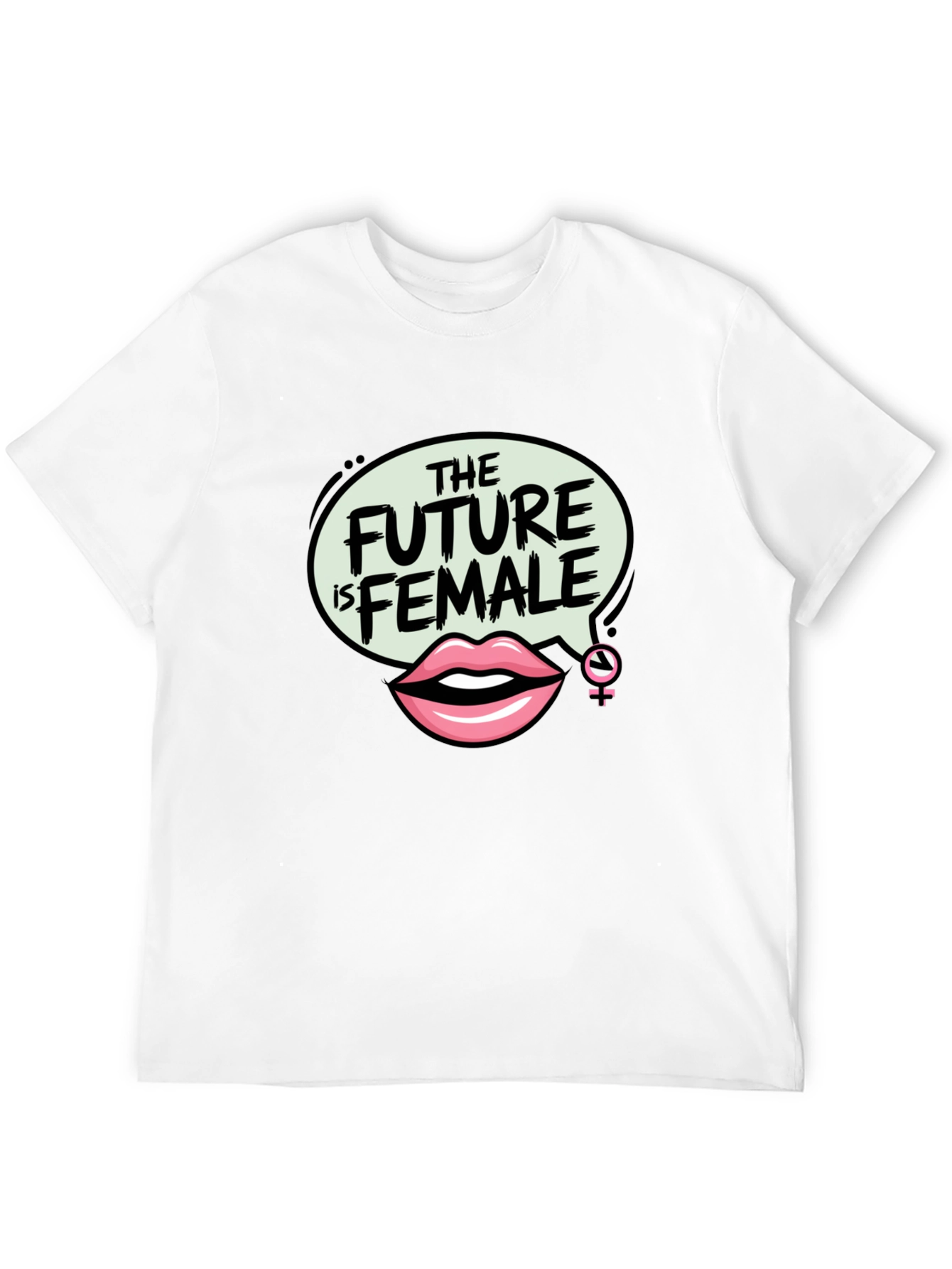 The Future is Female Graphic Tee - Black