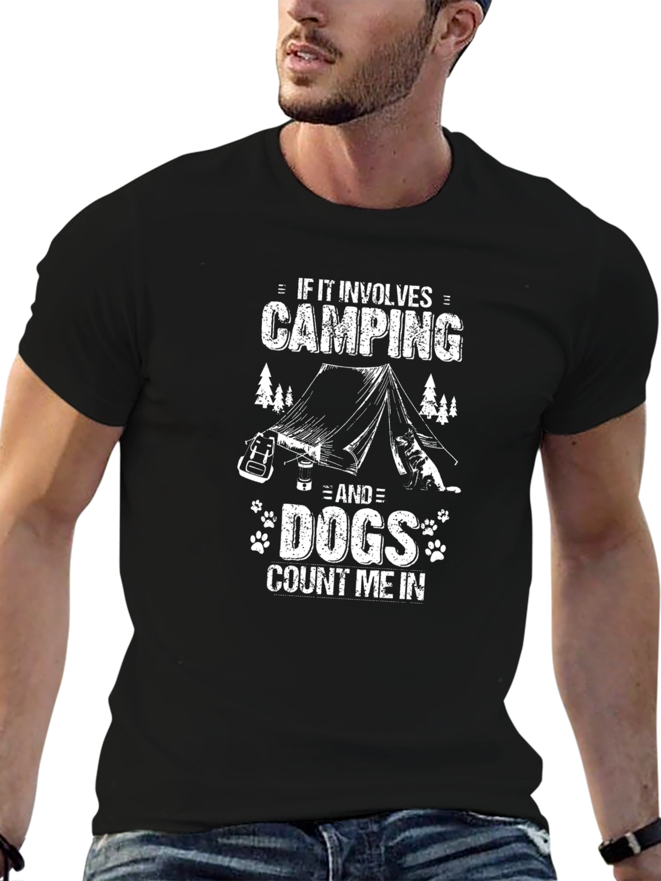 Camping & Dogs T-Shirt: Count Me In!