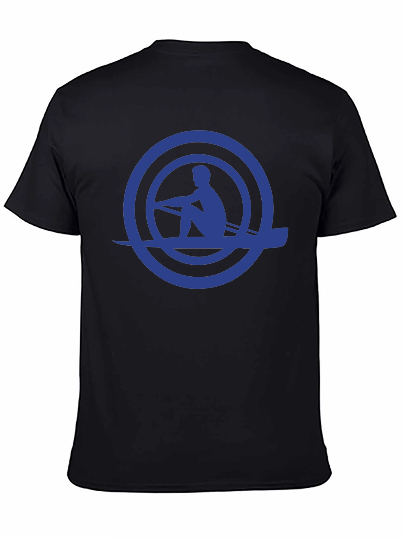 Rowing Silhouette Graphic Tee - Mens Black T-Shirt