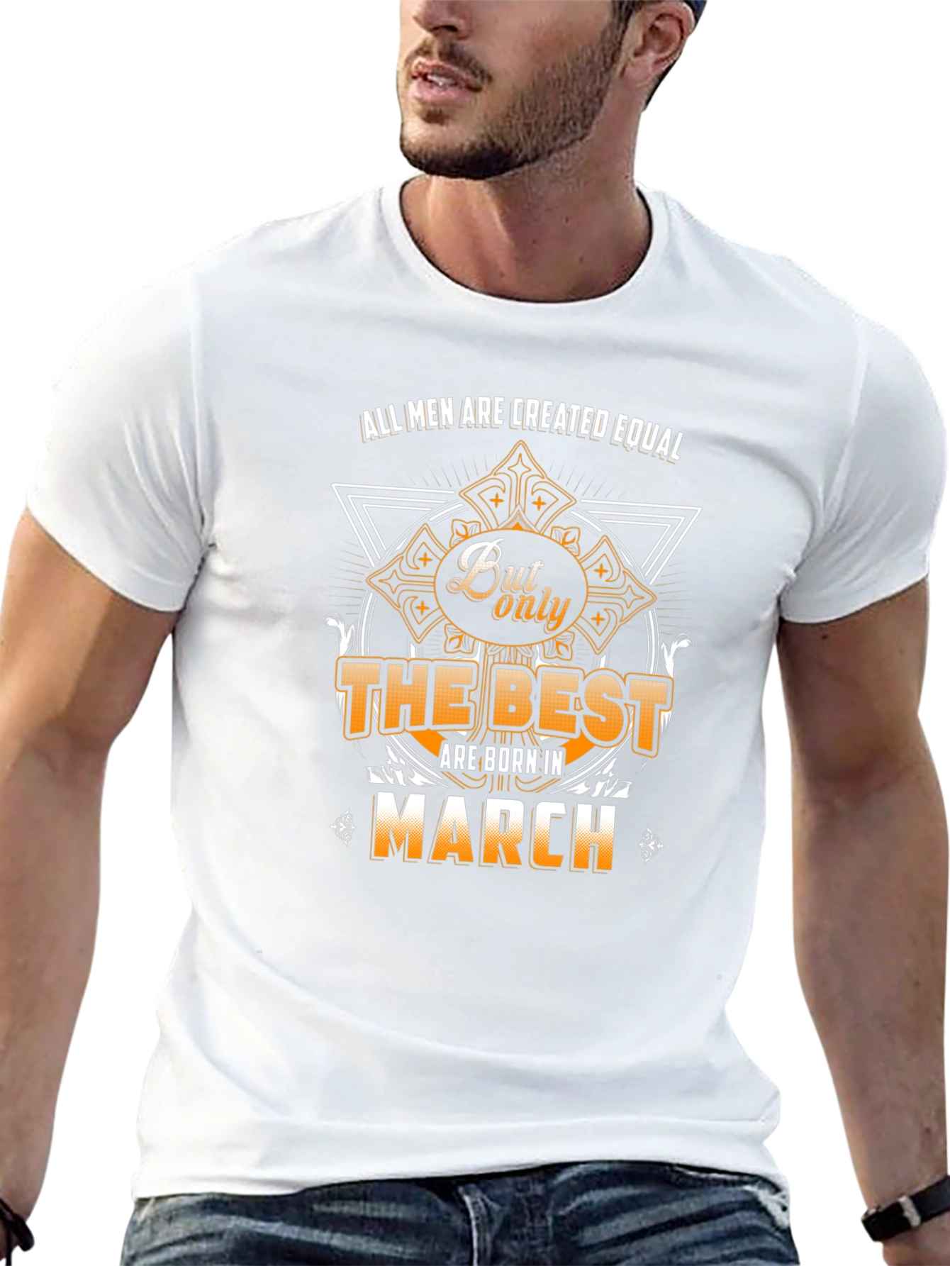 Men Born in March Graphic Tee