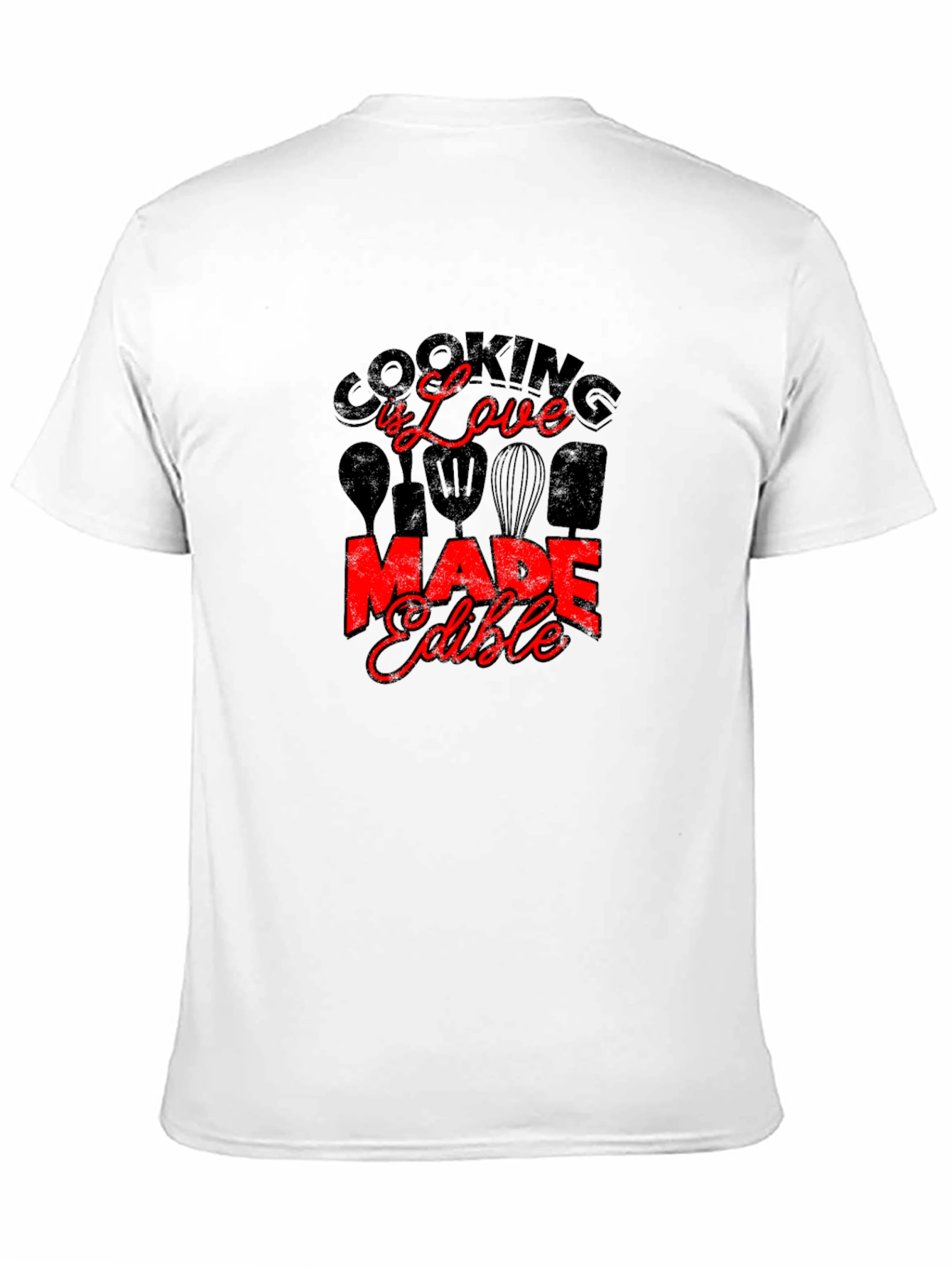 Cooking is Love Made Edible Black T-Shirt