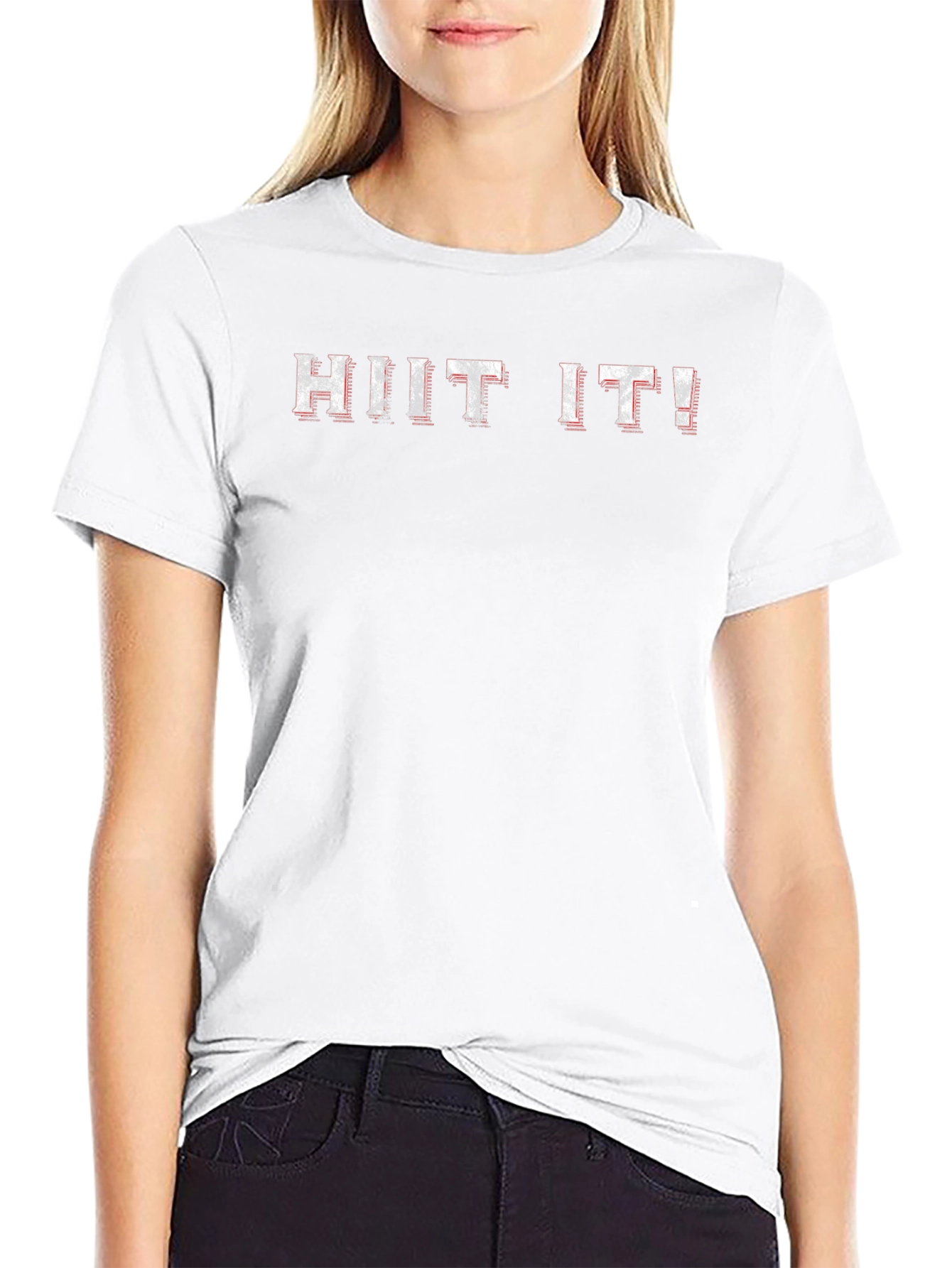 Mens HIT IT! Graphic Print Black T-Shirt