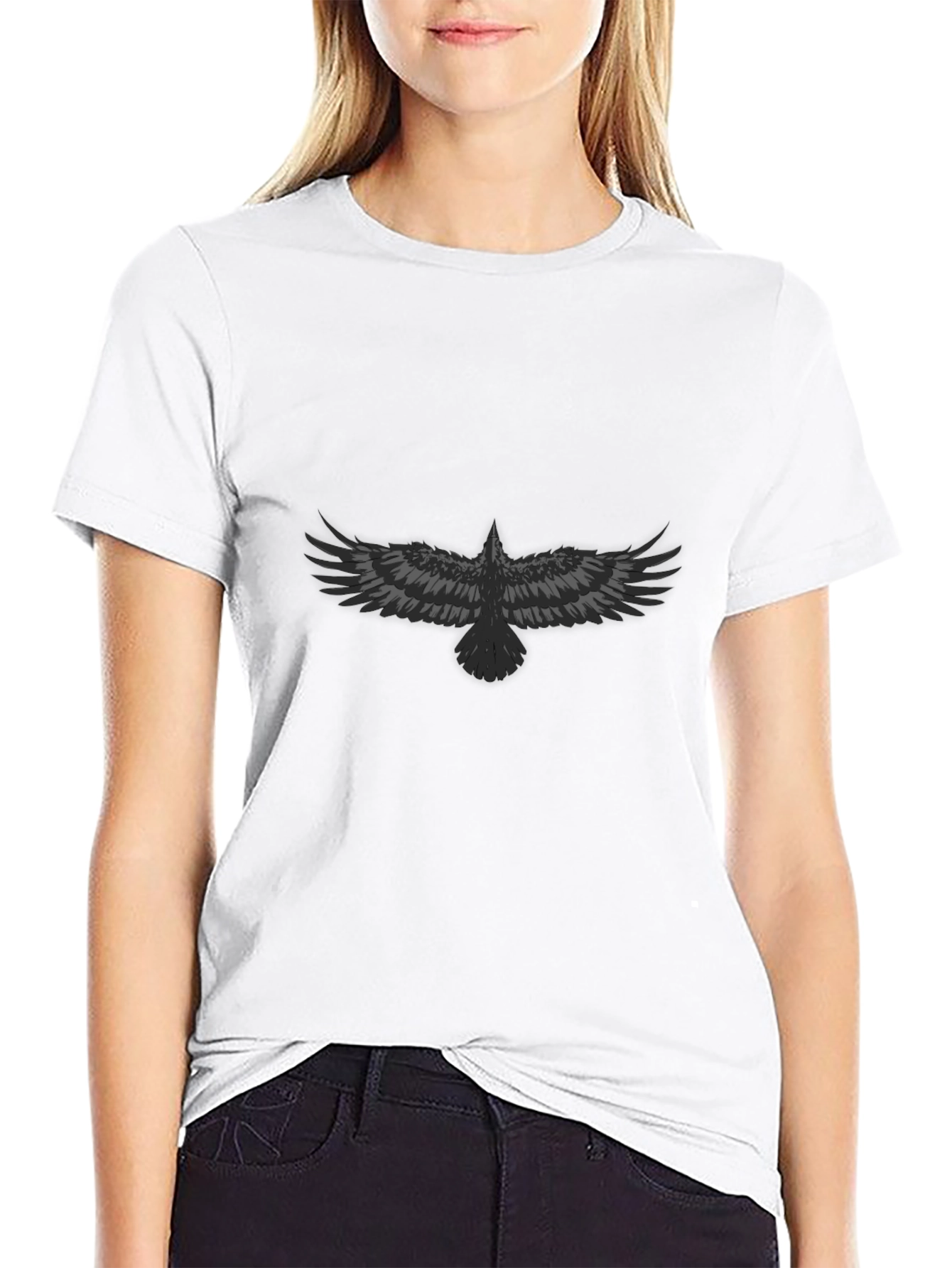 Raven Graphic Black T-Shirt