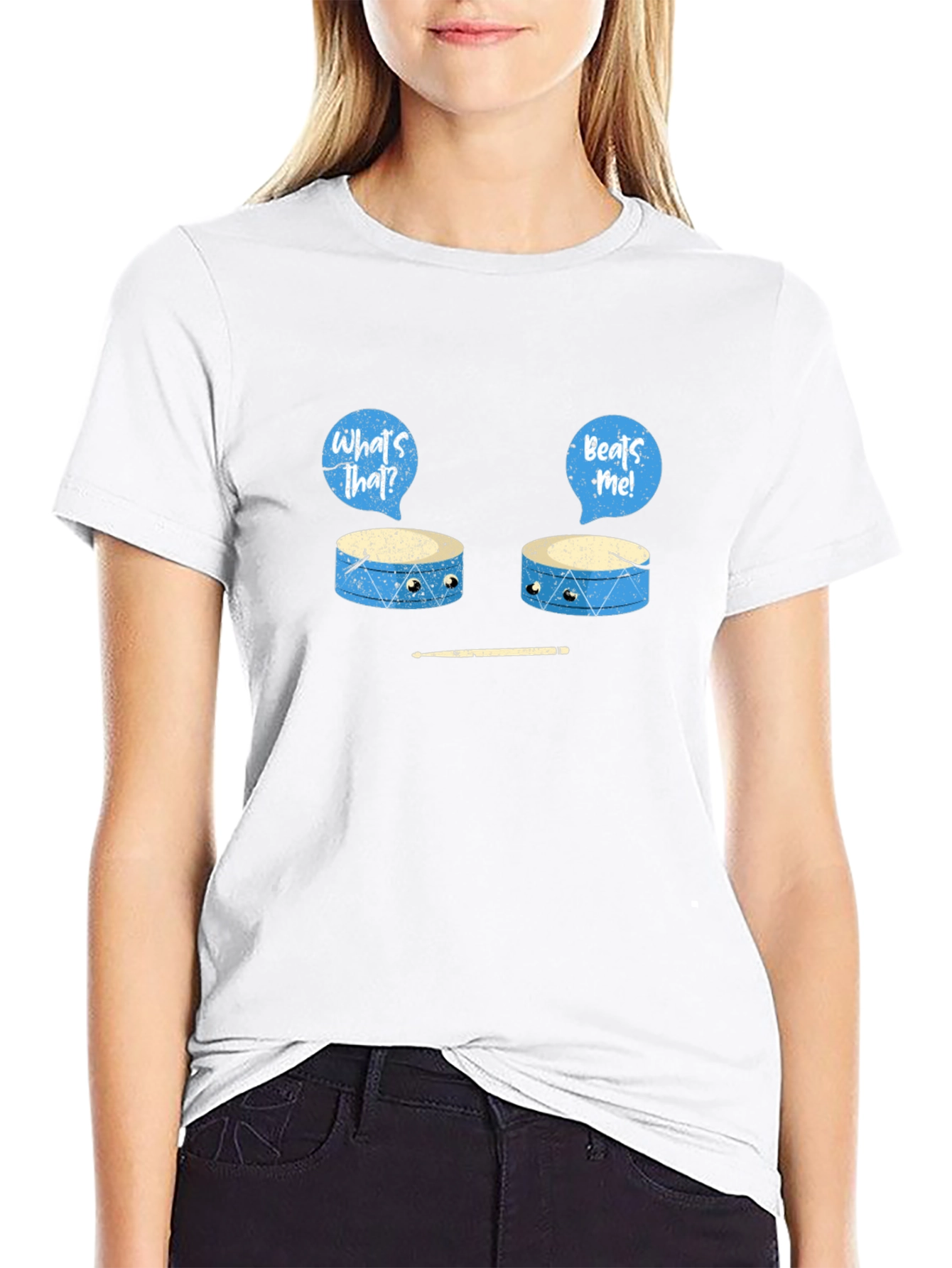 Funny Drum T-Shirt - Whats That Beats Me!