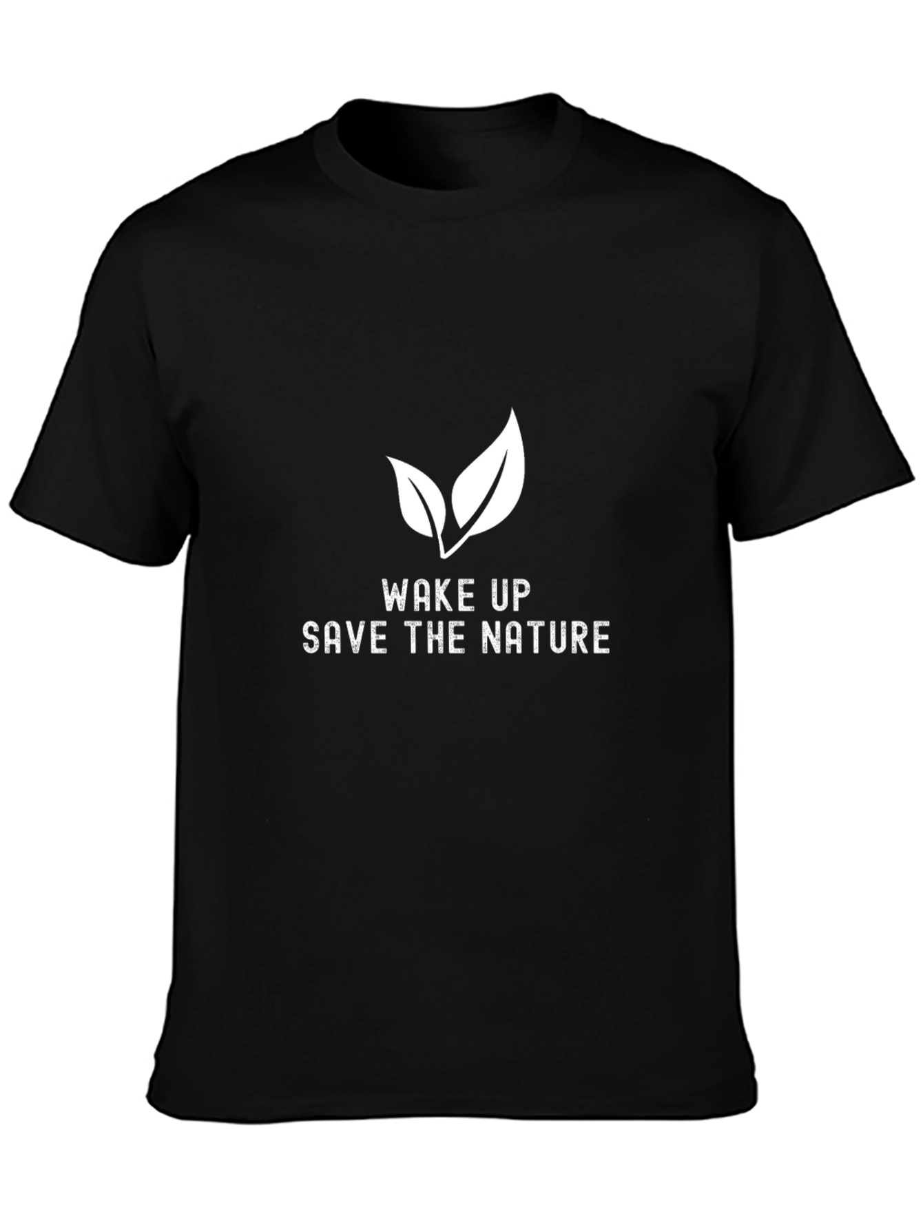 Eco-Friendly Wake Up Save Nature Graphic Tee