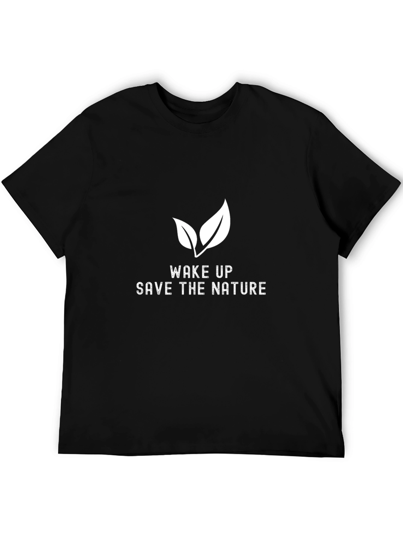 Eco-Friendly Wake Up Save Nature Graphic Tee