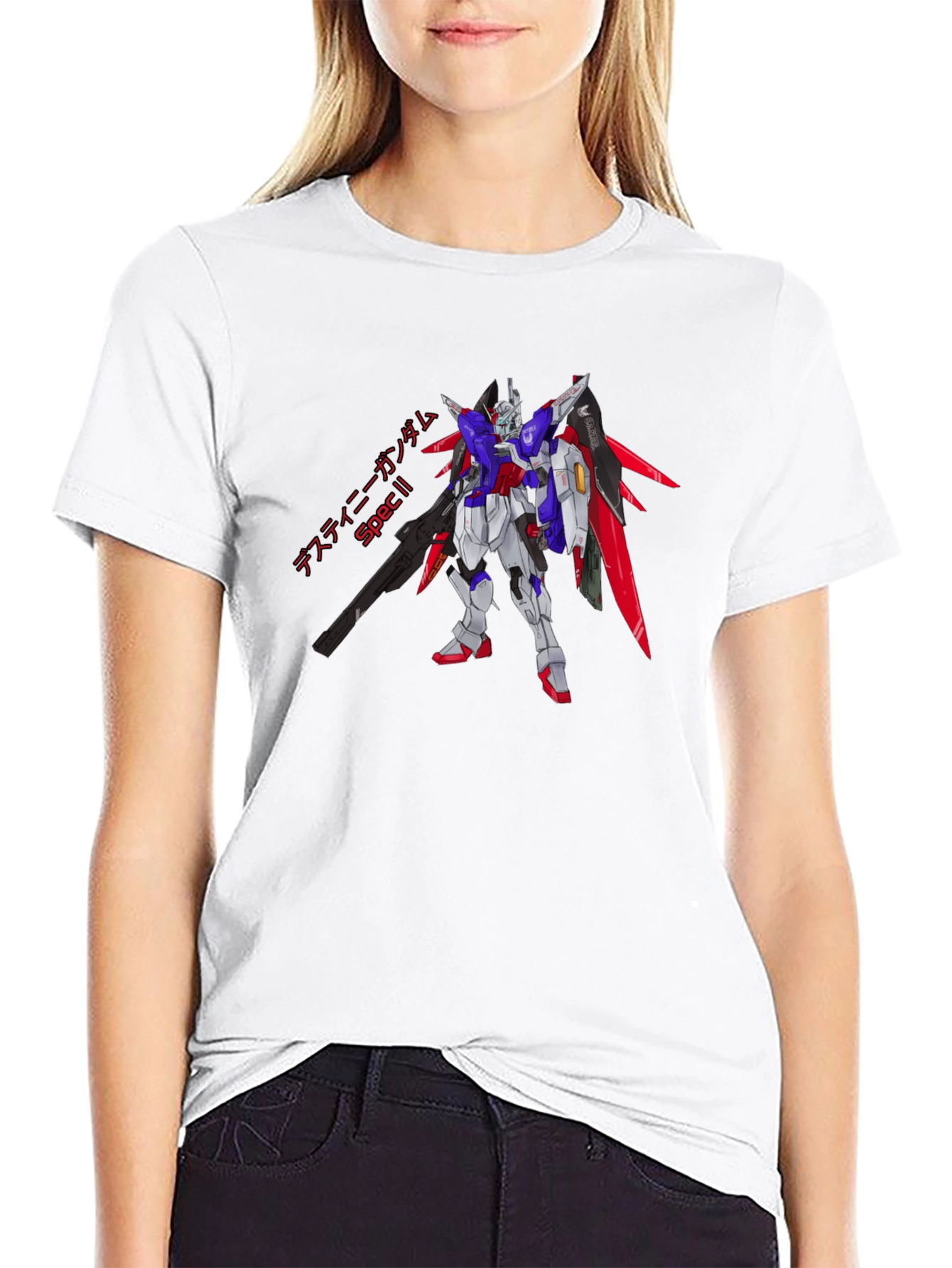 Destiny Gundam Spec II Black T-Shirt