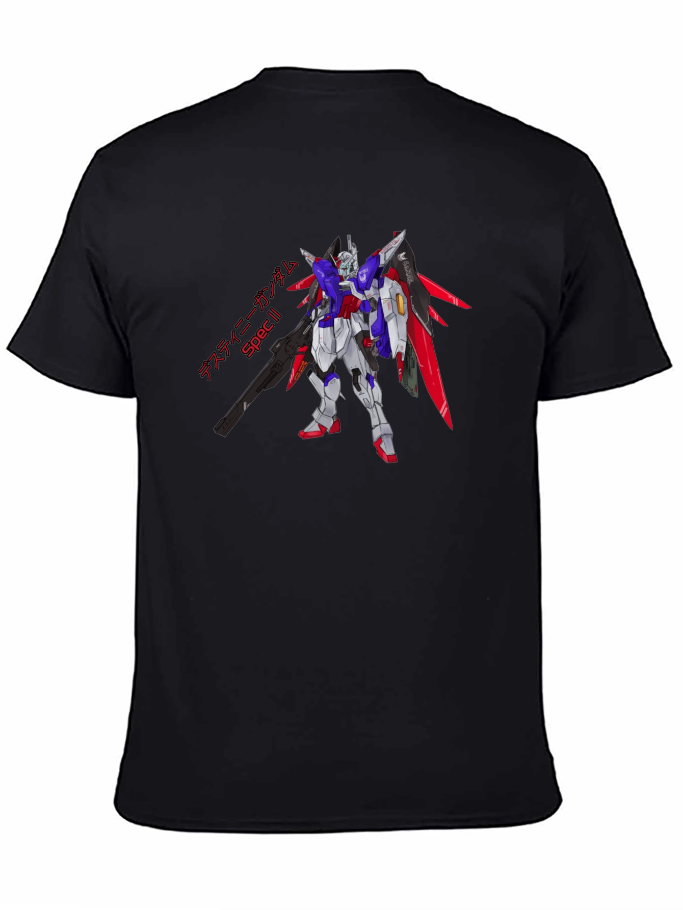 Destiny Gundam Spec II Black T-Shirt