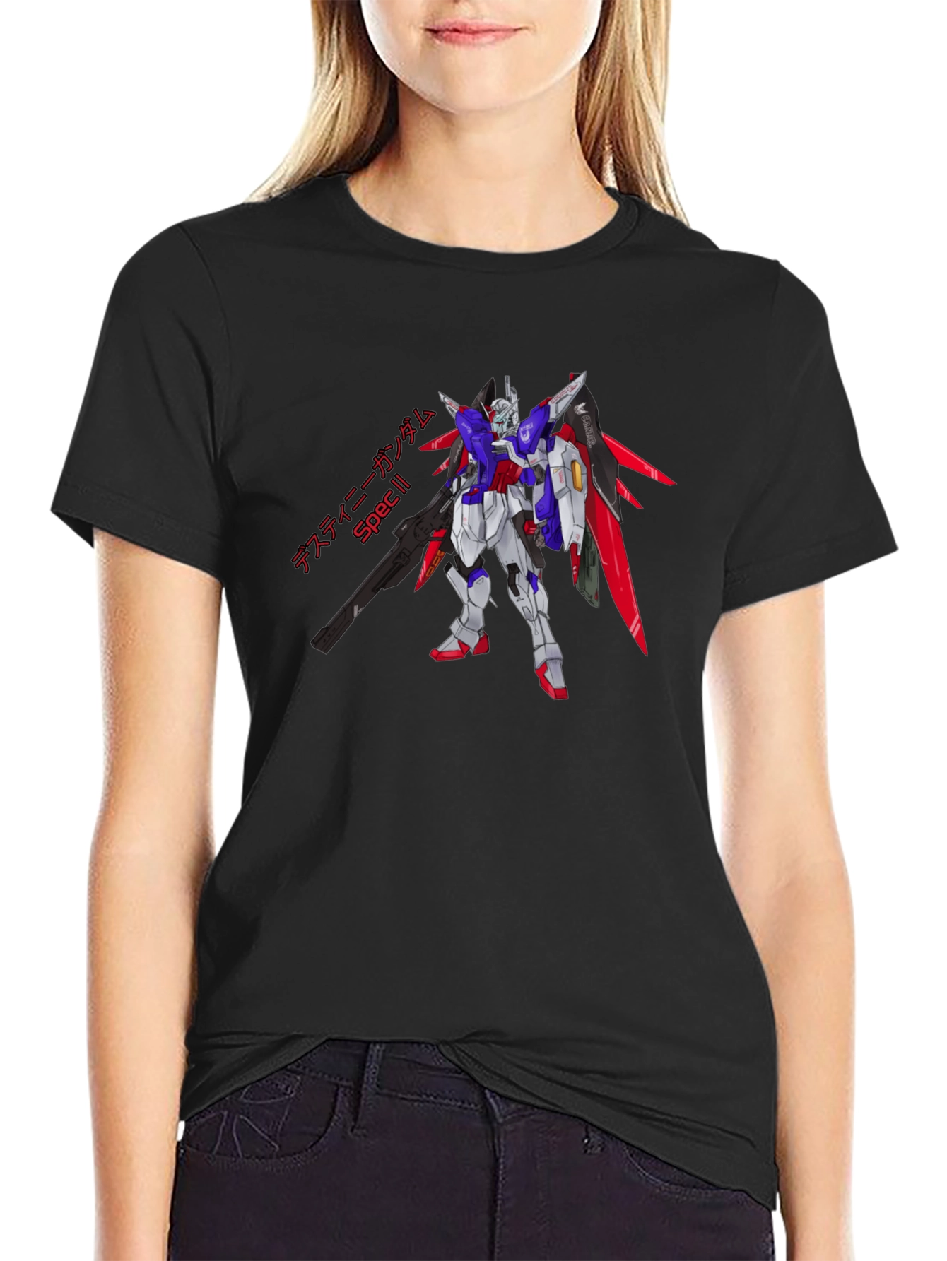 Destiny Gundam Spec II Black T-Shirt