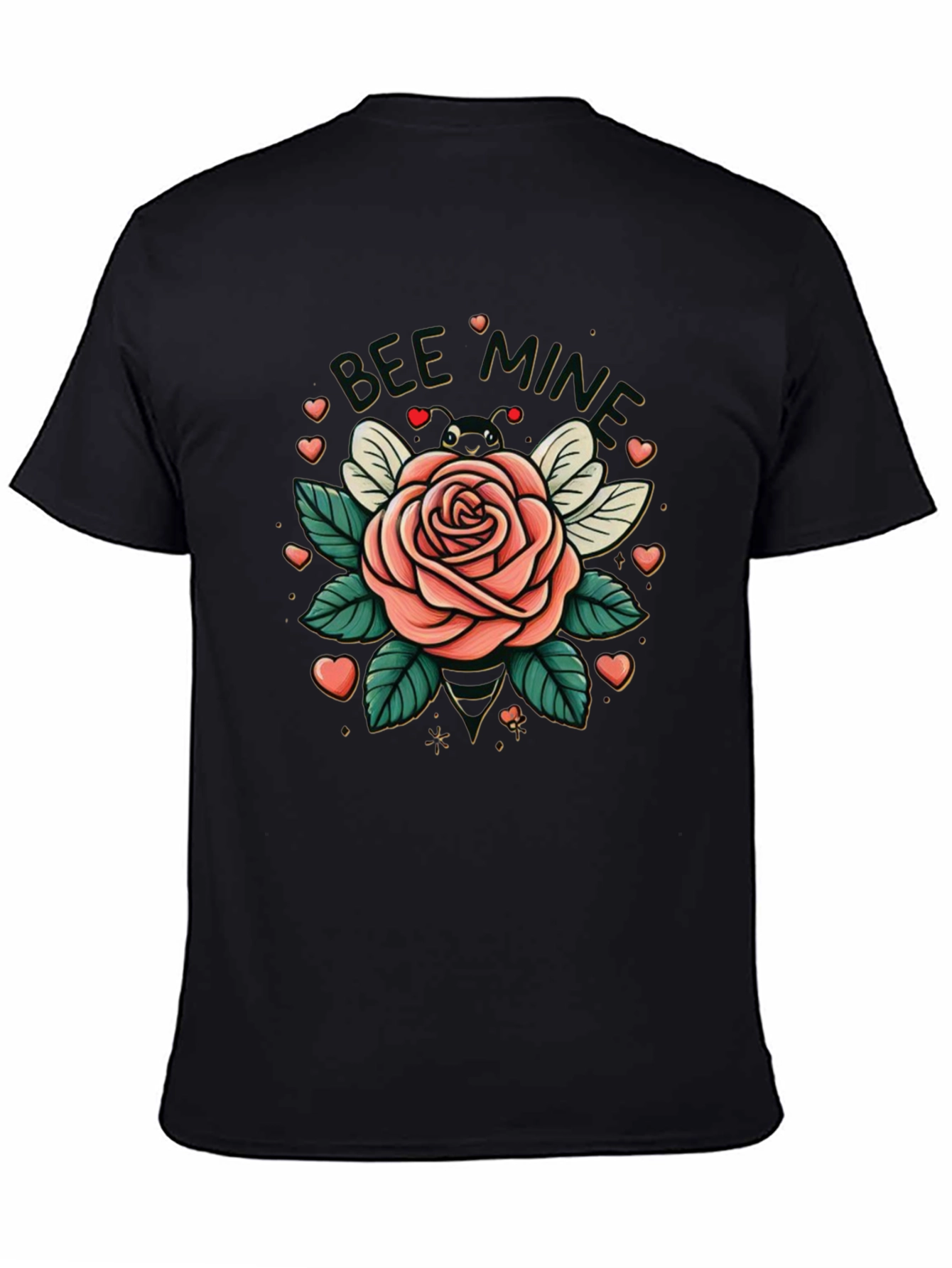 Bee Mine Rose Valentines Day T-Shirt