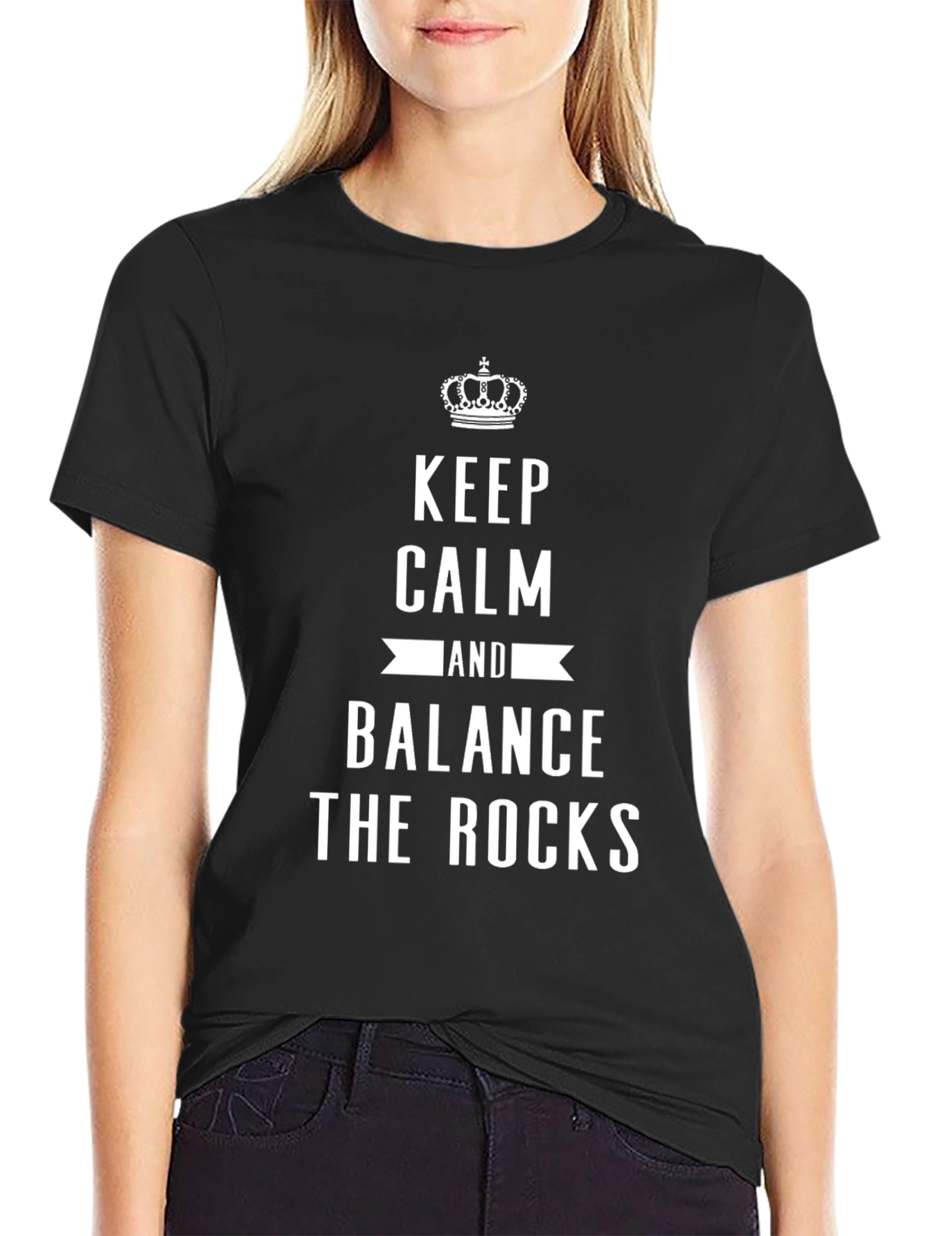 Keep Calm and Balance the Rocks Graphic Tee