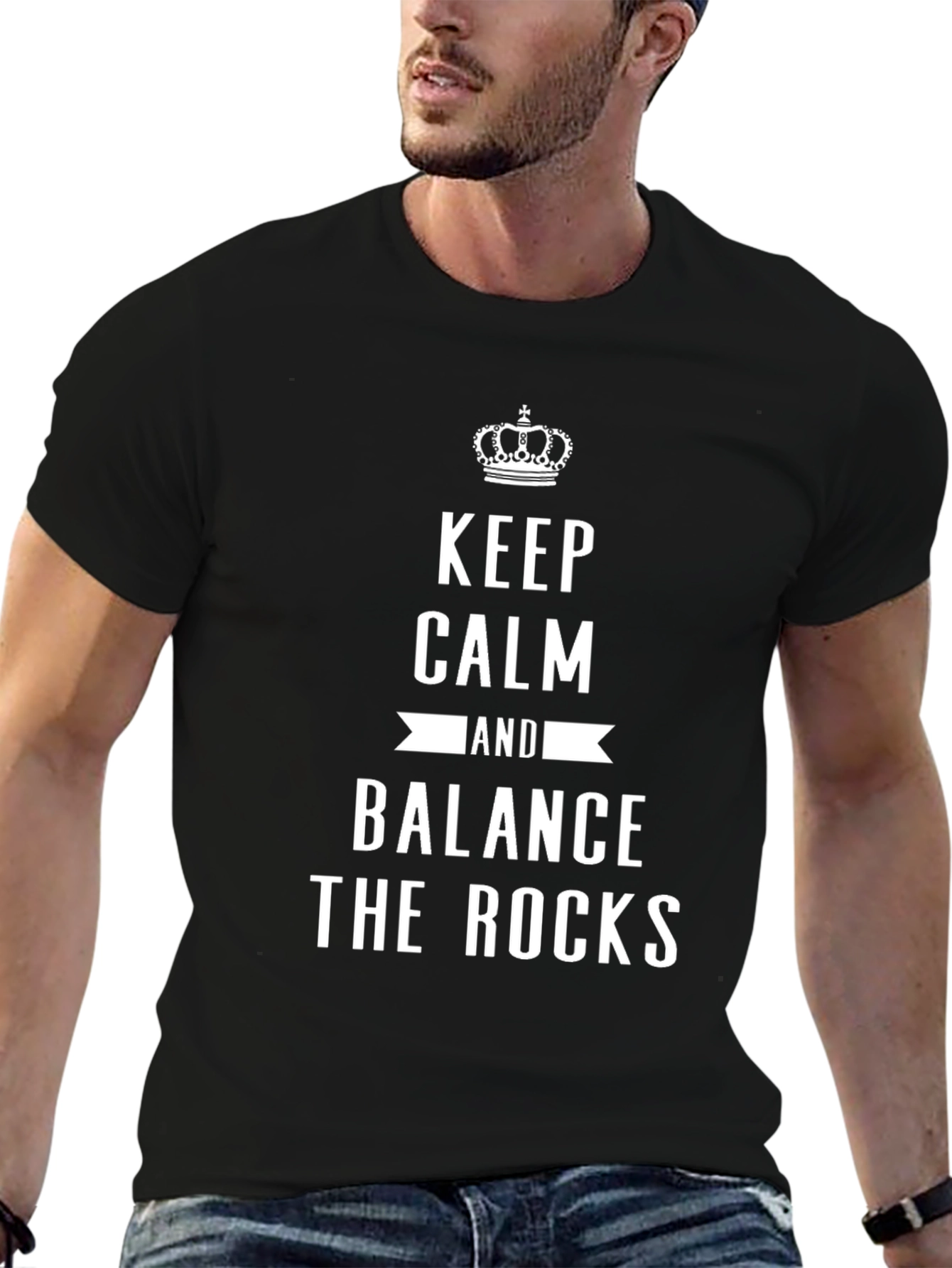 Keep Calm and Balance the Rocks Graphic Tee