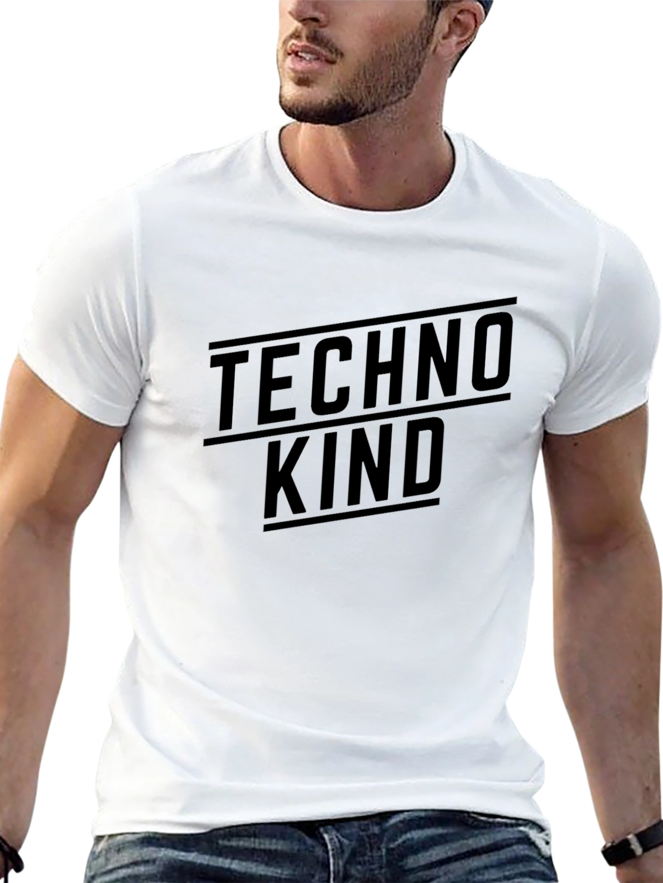 Techno Kind Graphic Tee - Modern Style