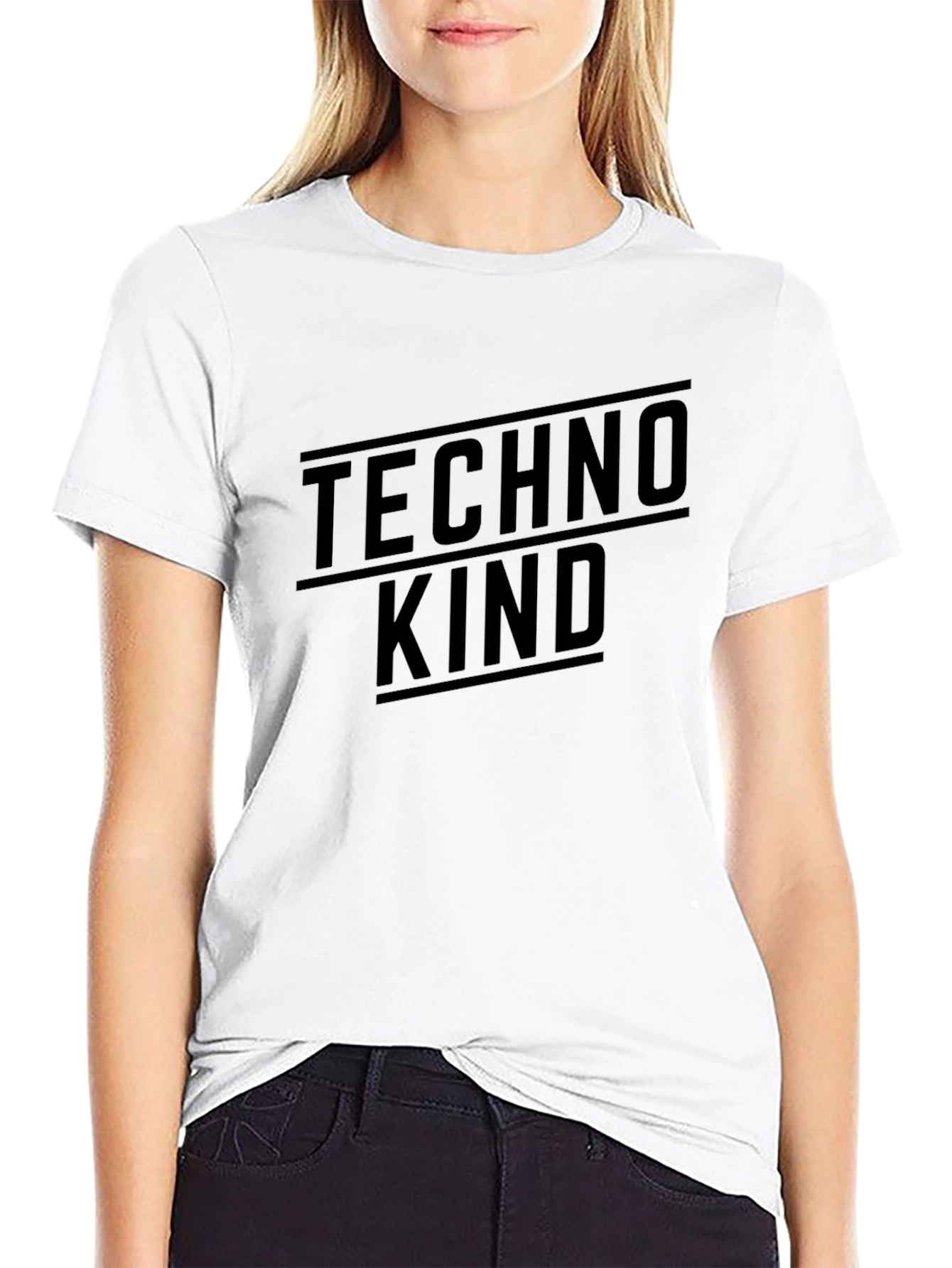 Techno Kind Graphic Tee - Modern Style