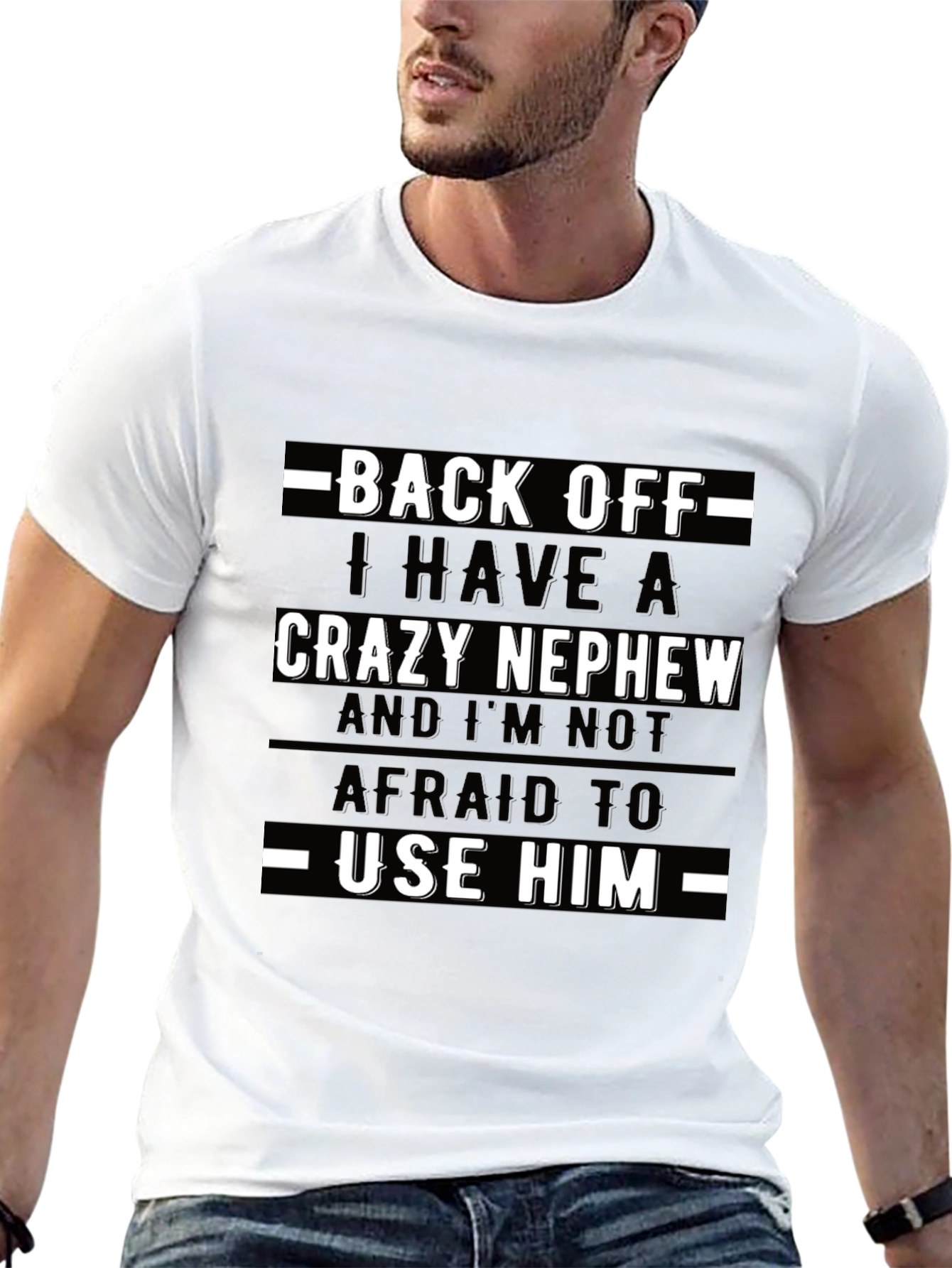 Crazy Nephew Graphic Tee - Funny Uncle/Aunt Shirt