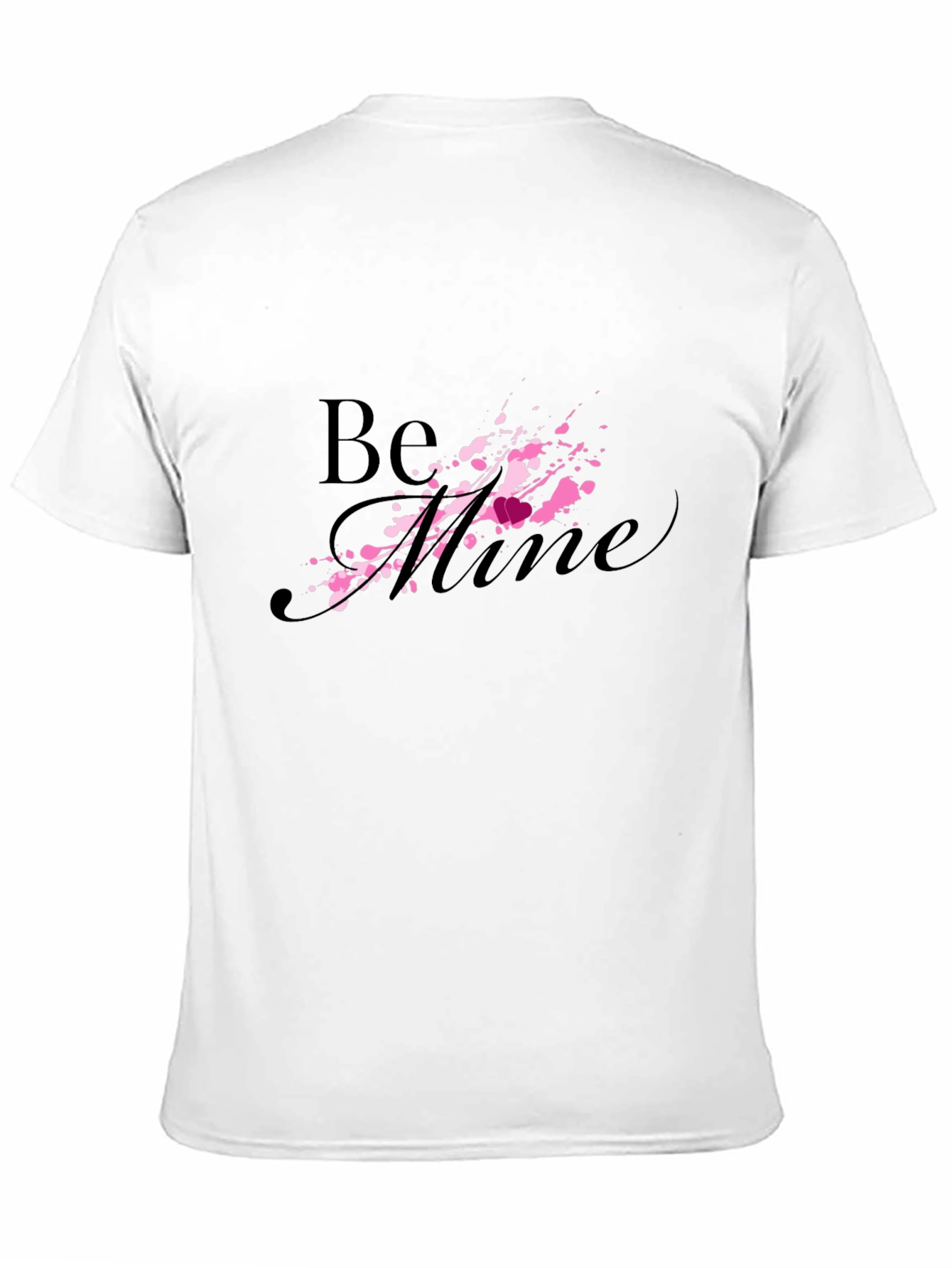 Be Mine Valentines Day Graphic Tee - Black