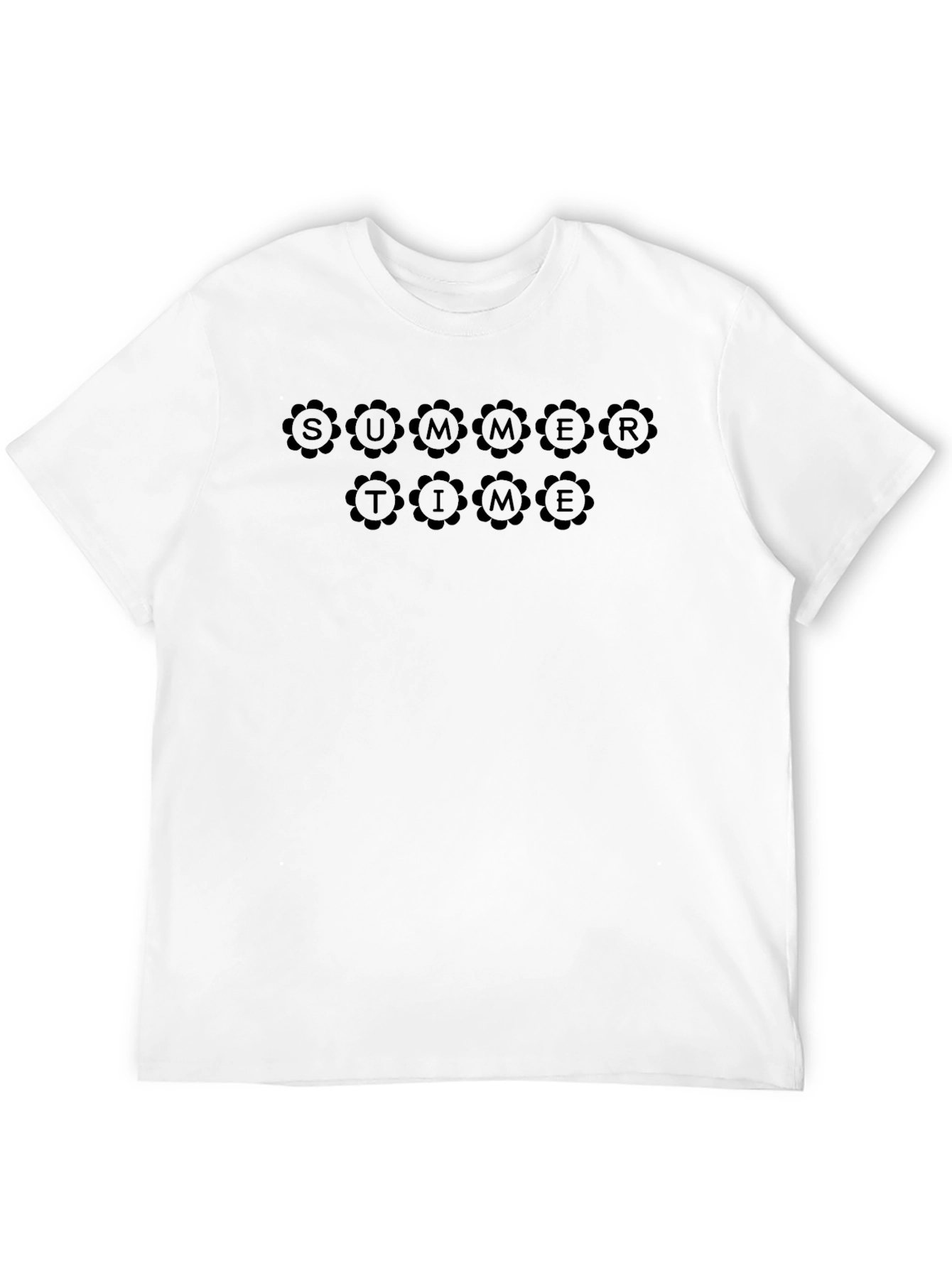 Summer Time Black Graphic Tee