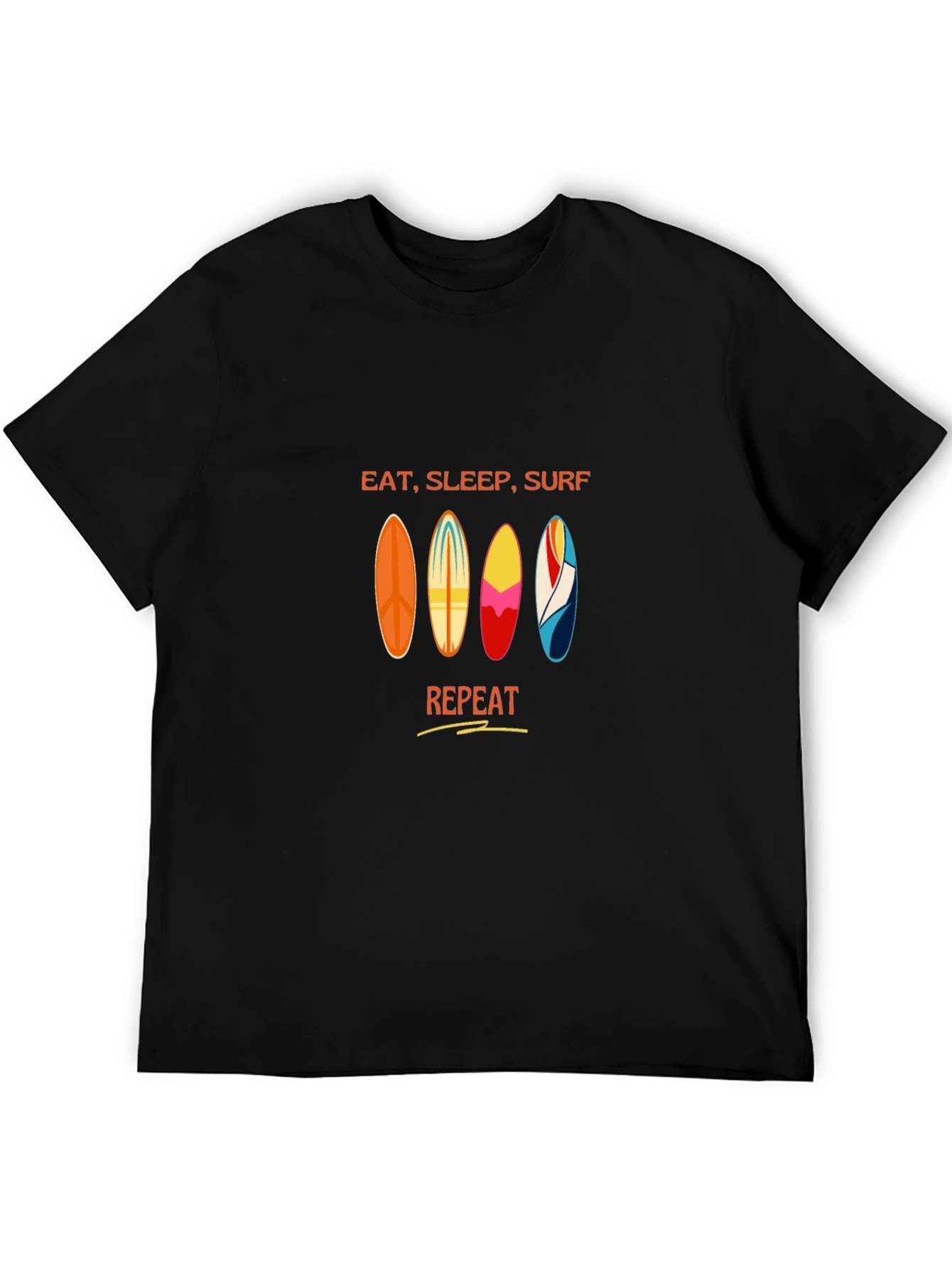 Eat Sleep Surf Repeat Graphic Tee