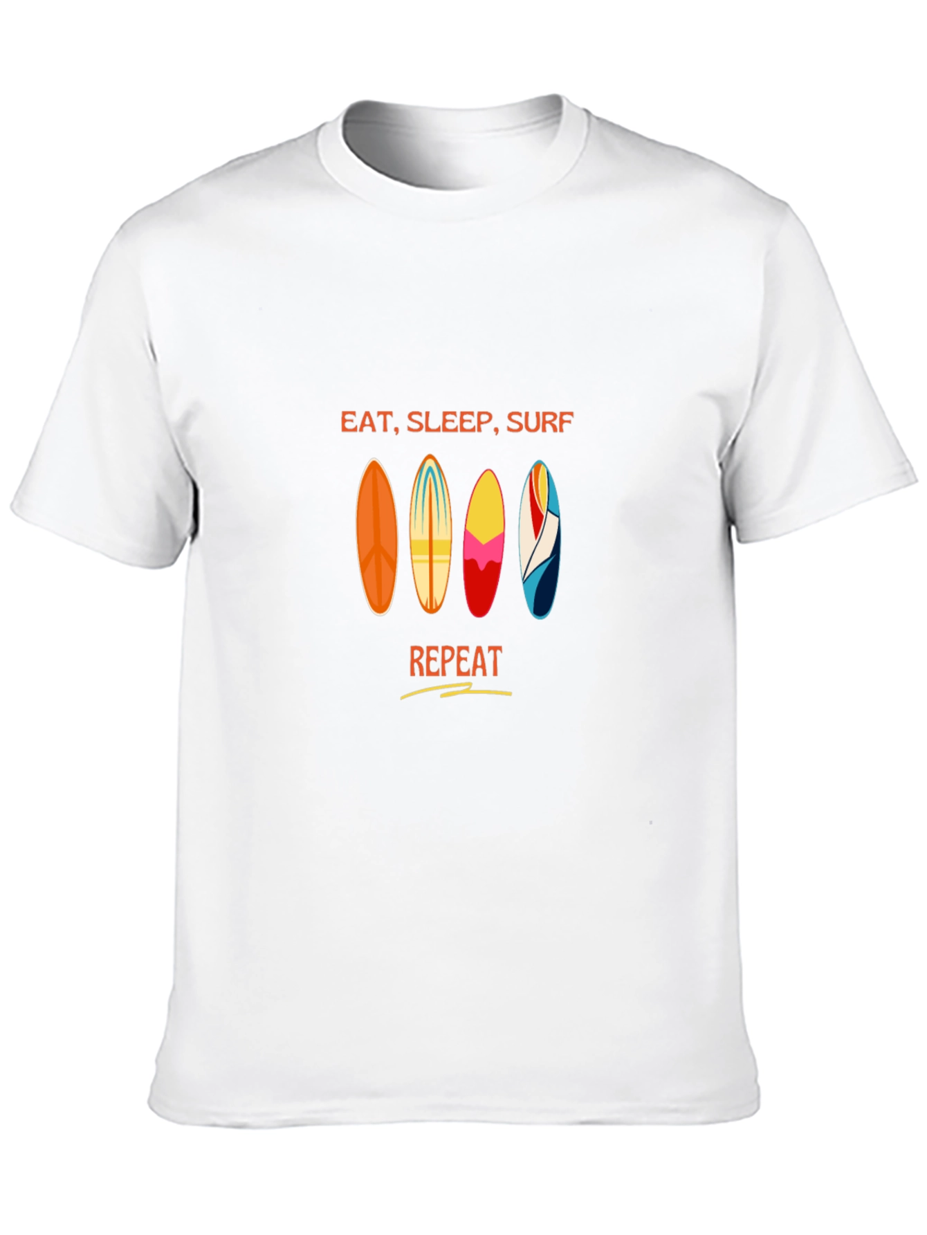 Eat Sleep Surf Repeat Graphic Tee