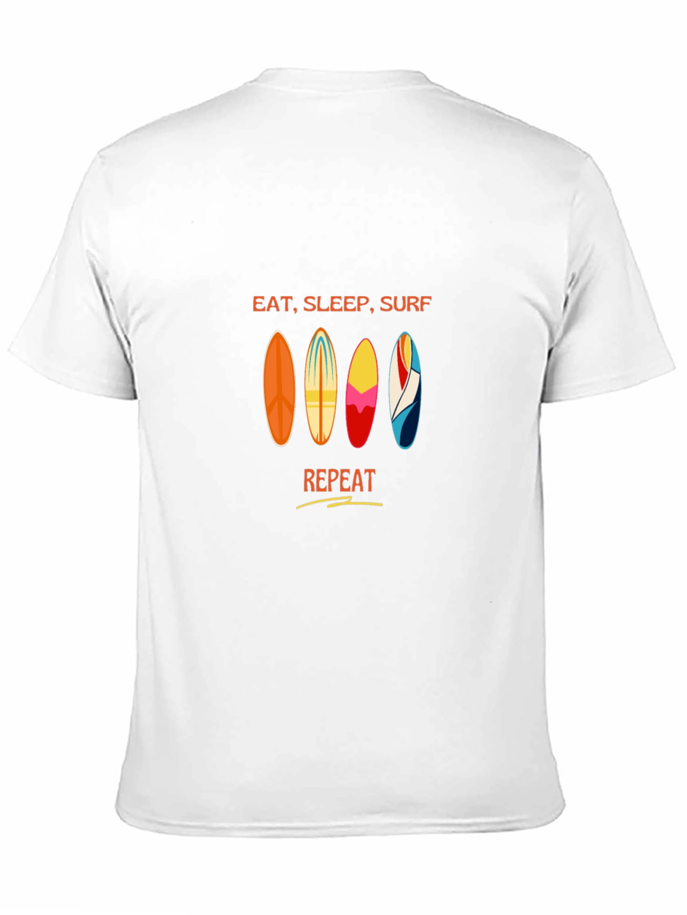 Eat Sleep Surf Repeat Graphic Tee