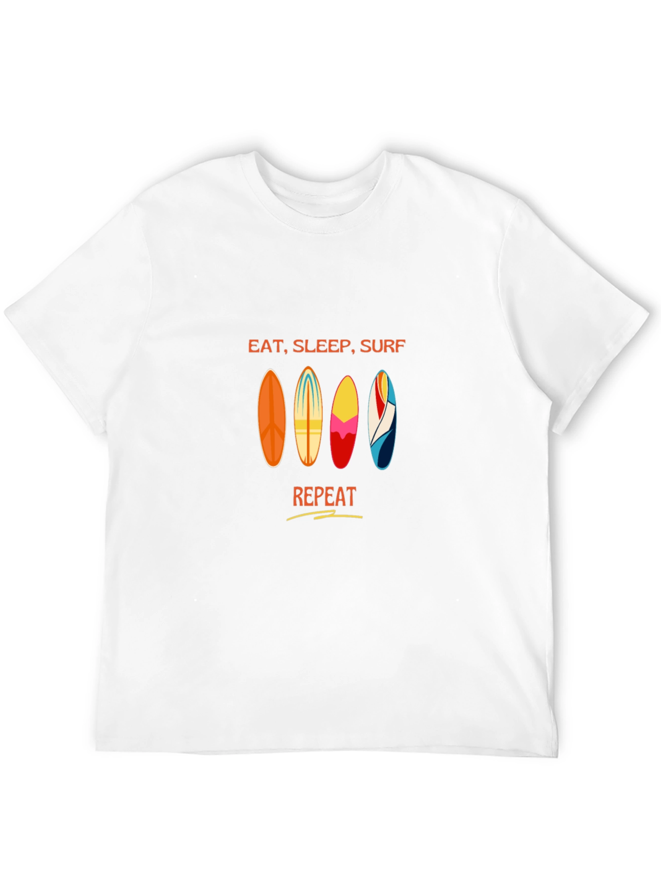 Eat Sleep Surf Repeat Graphic Tee