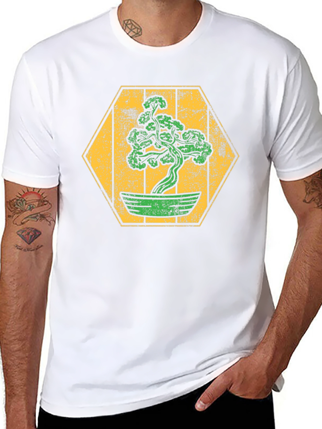 Bonsai Tree Graphic Tee - Zen Style Shirt