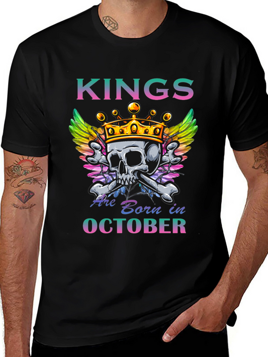 Kings Born In October T-Shirt