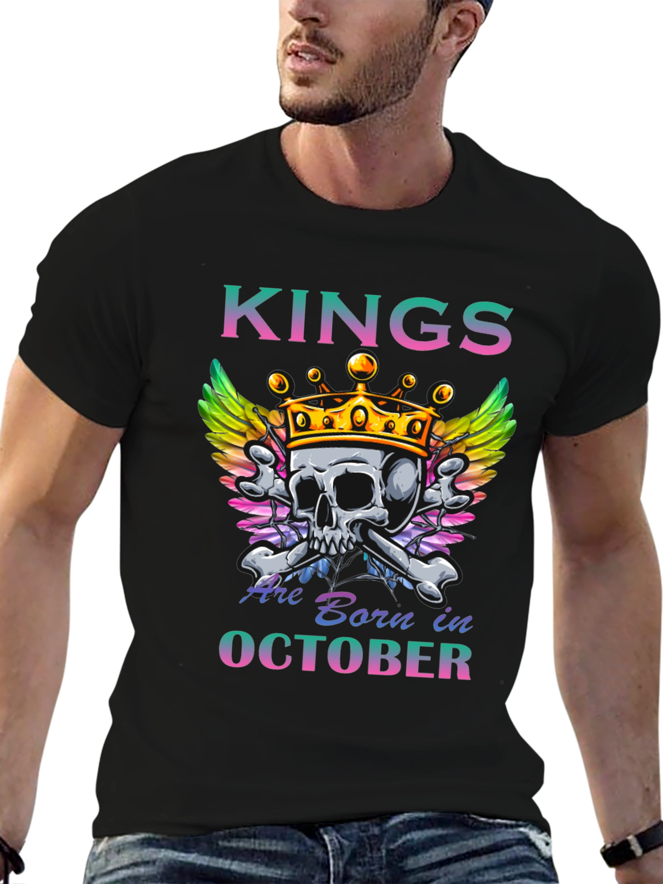 Kings Born In October T-Shirt