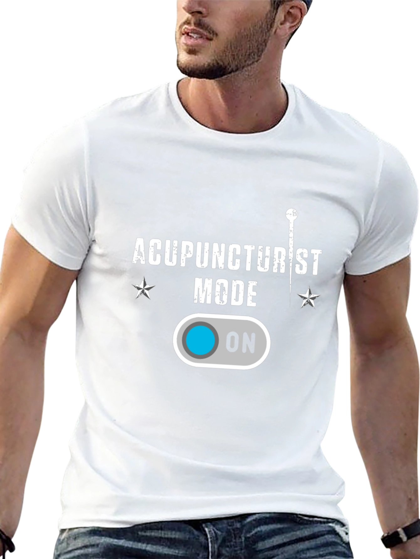 Acupuncturist Mode On Black T-Shirt