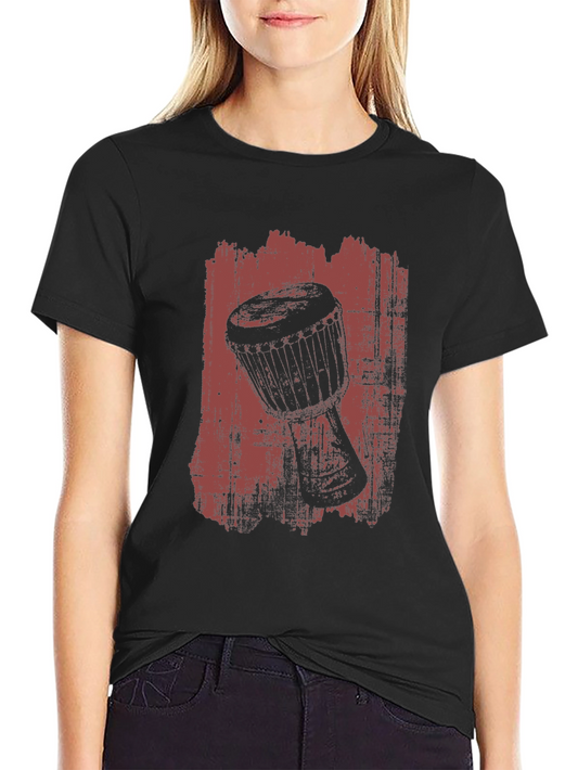 Djembe Drum Graphic Tee - Music Lovers T-Shirt