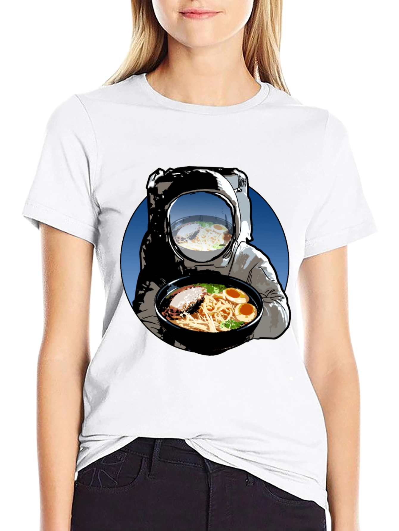 Astronaut Ramen T-Shirt - Space Foodie Tee