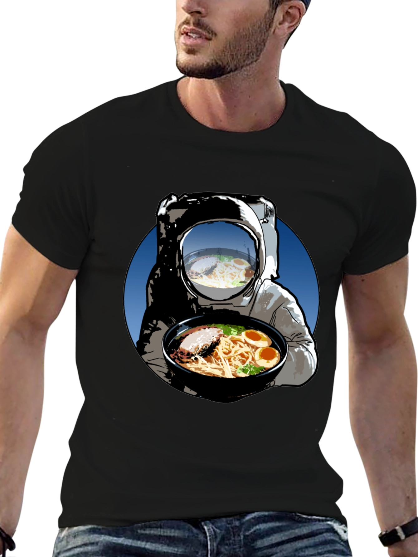 Astronaut Ramen T-Shirt - Space Foodie Tee