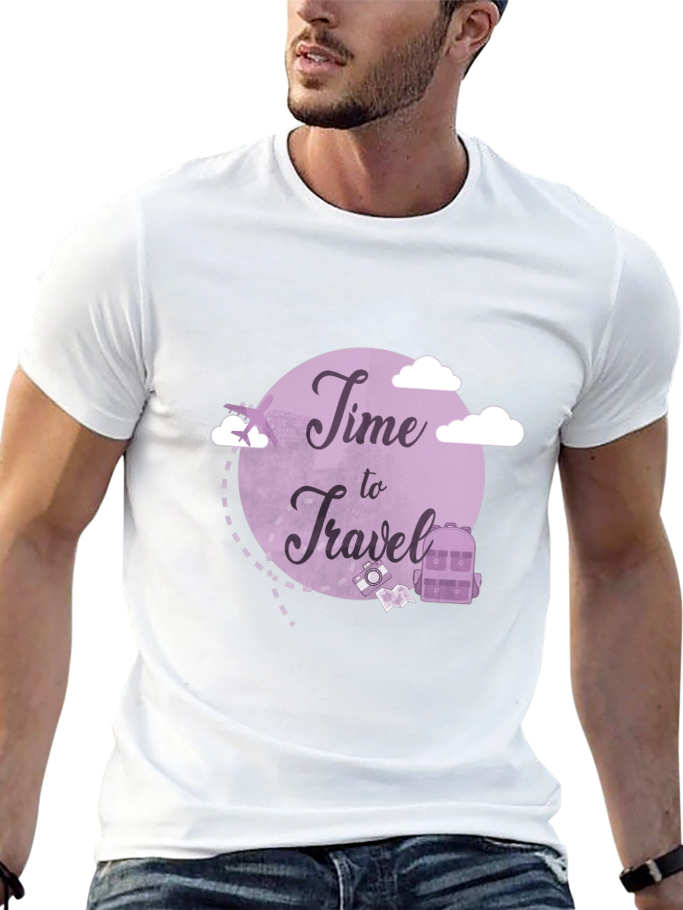 Time to Travel Graphic Tee - Black