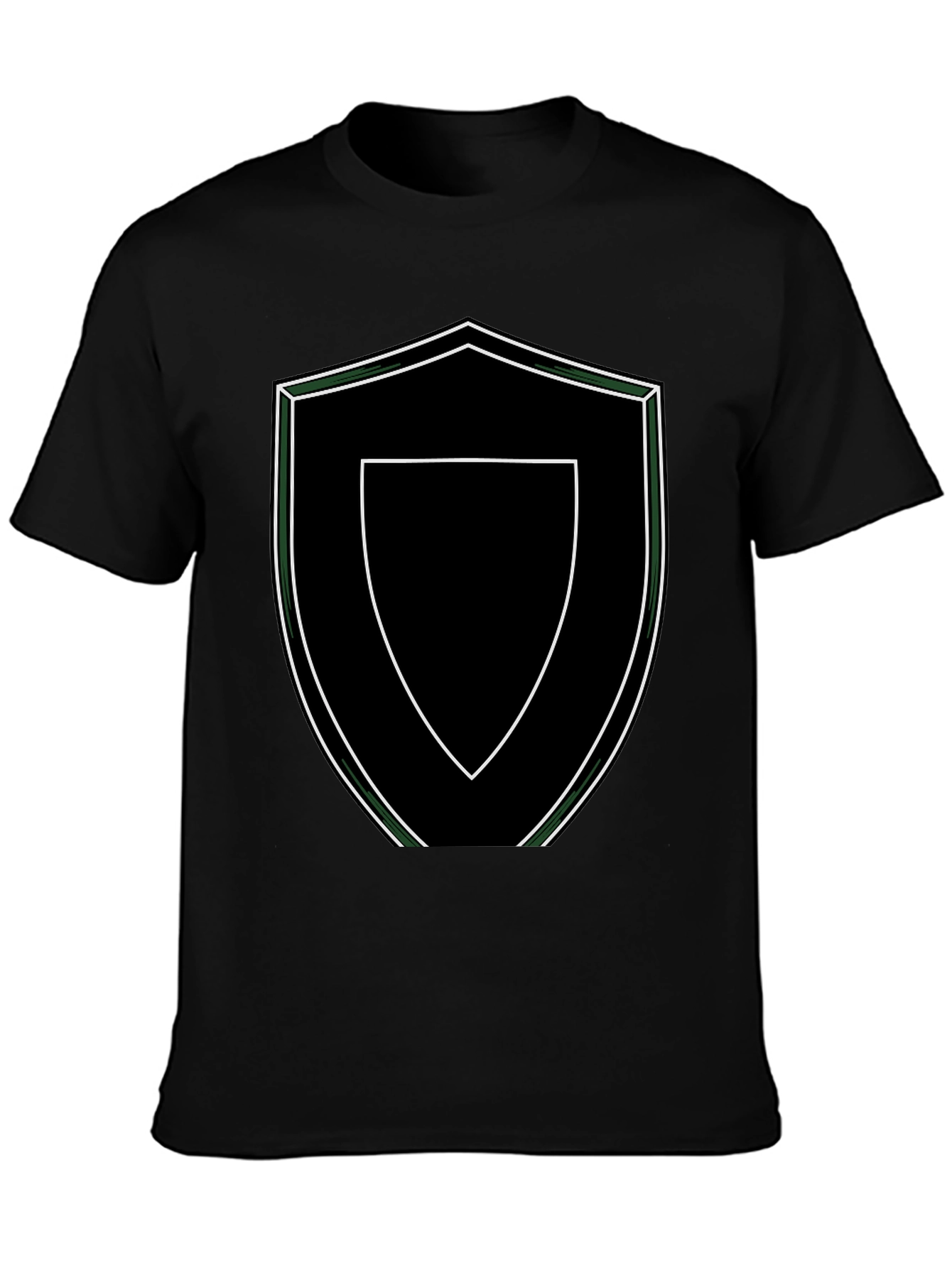Shield Graphic Tee - Black Stylish T-Shirt